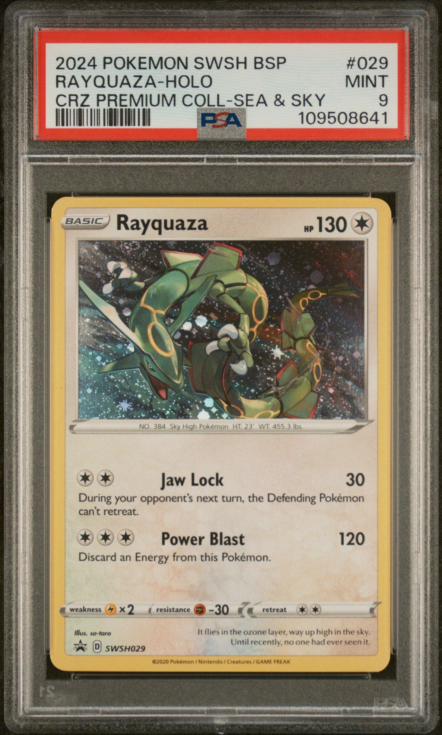 2024 Pokemon Swsh Black Star Promo 029 Rayquaza-holo Crown Zenith