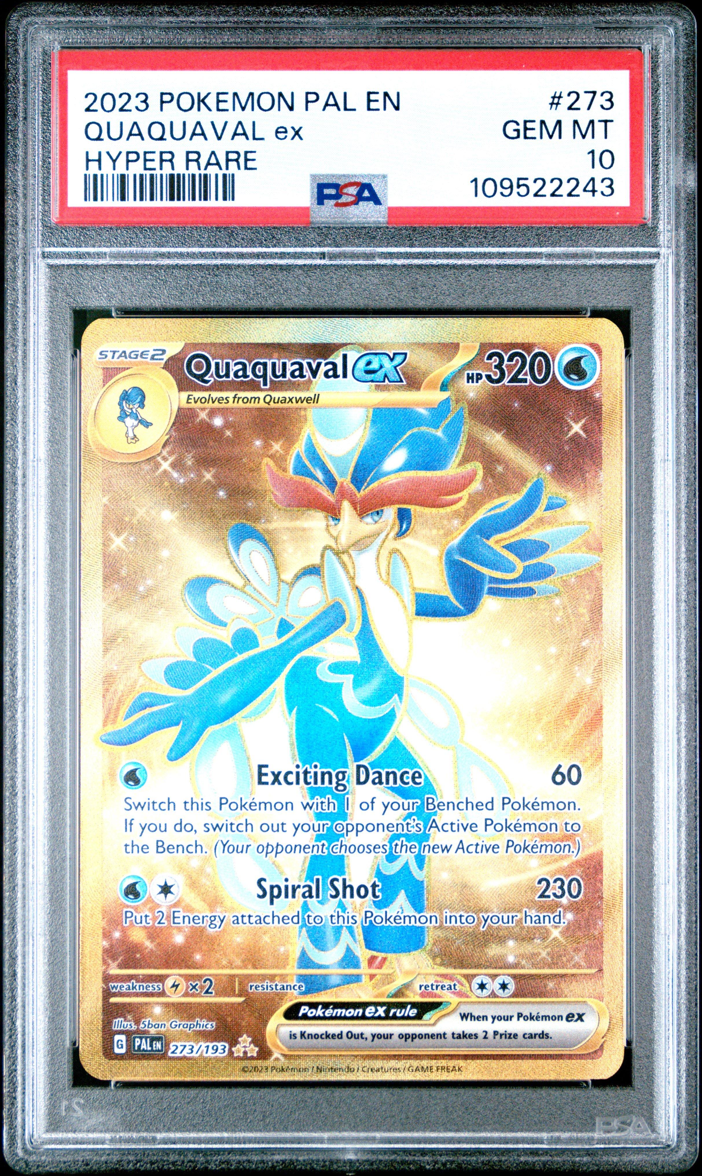 2023 Pokemon Pal En-paldea Evolved 273 Quaquaval Ex Hyper Rare PSA
