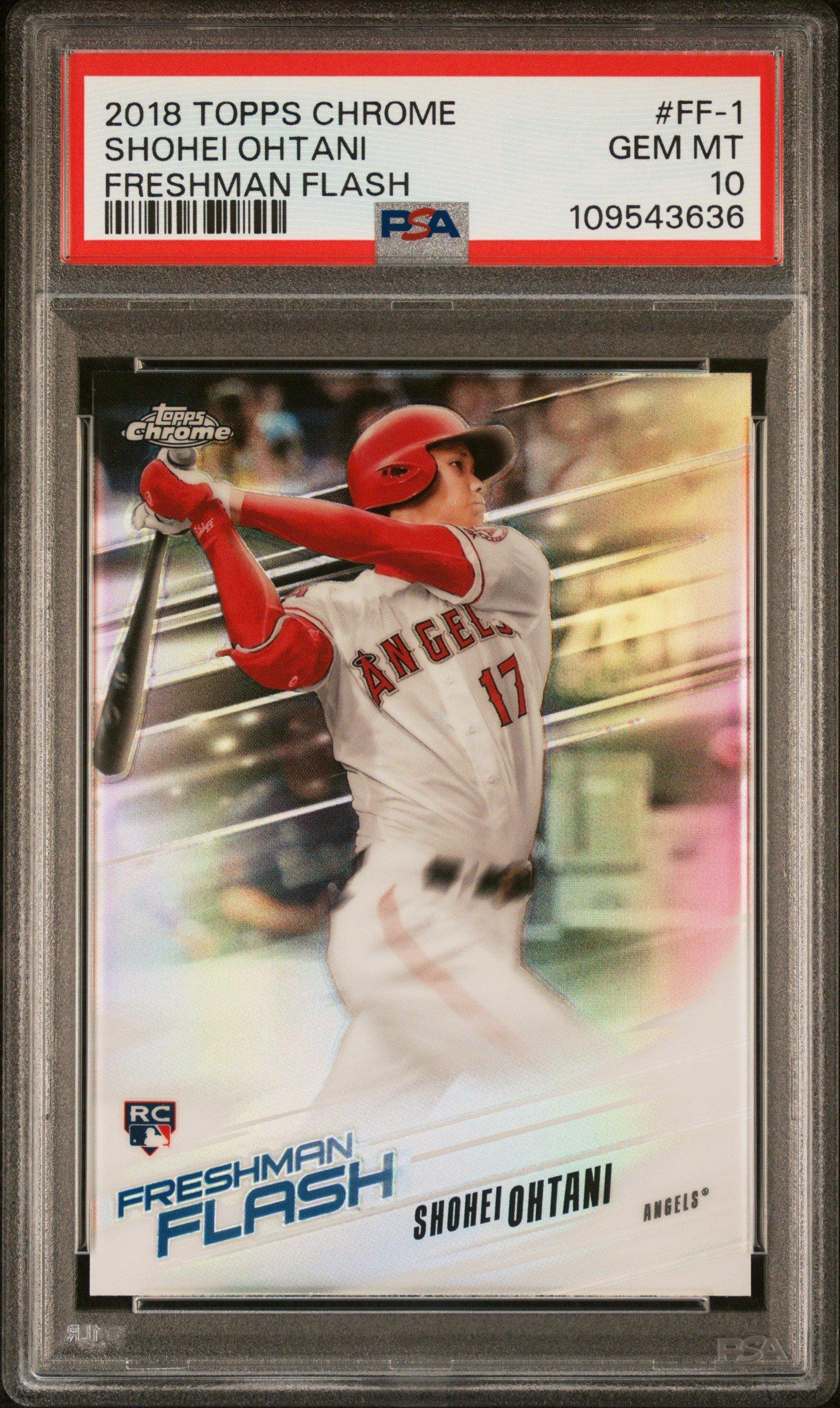 2018 Topps Chrome Freshman Flash Ff-1 Shohei Ohtani PSA 10