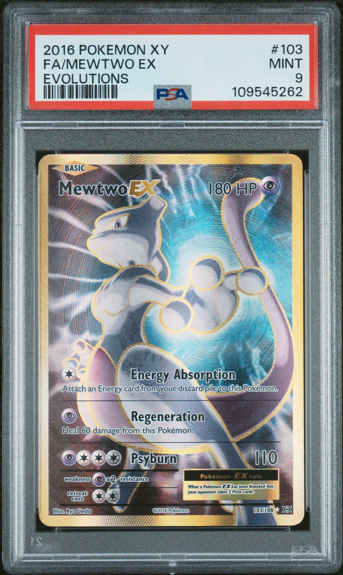 2016 Pokemon Xy Evolutions 103 Full Art/mewtwo Ex PSA 9 | GameStop