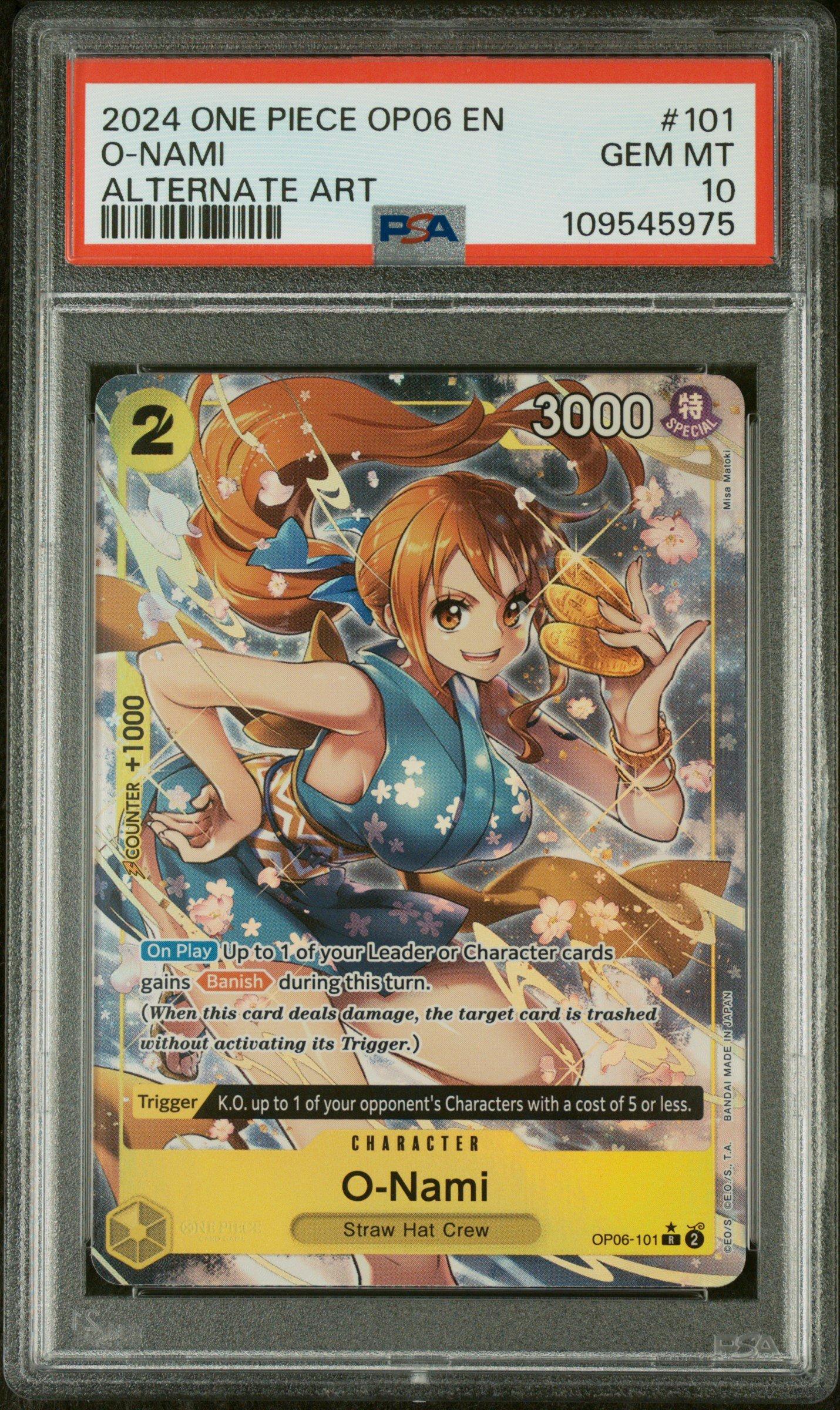 2024 One Piece Op06-wings Of The Captain 101 O-nami Alternate Art