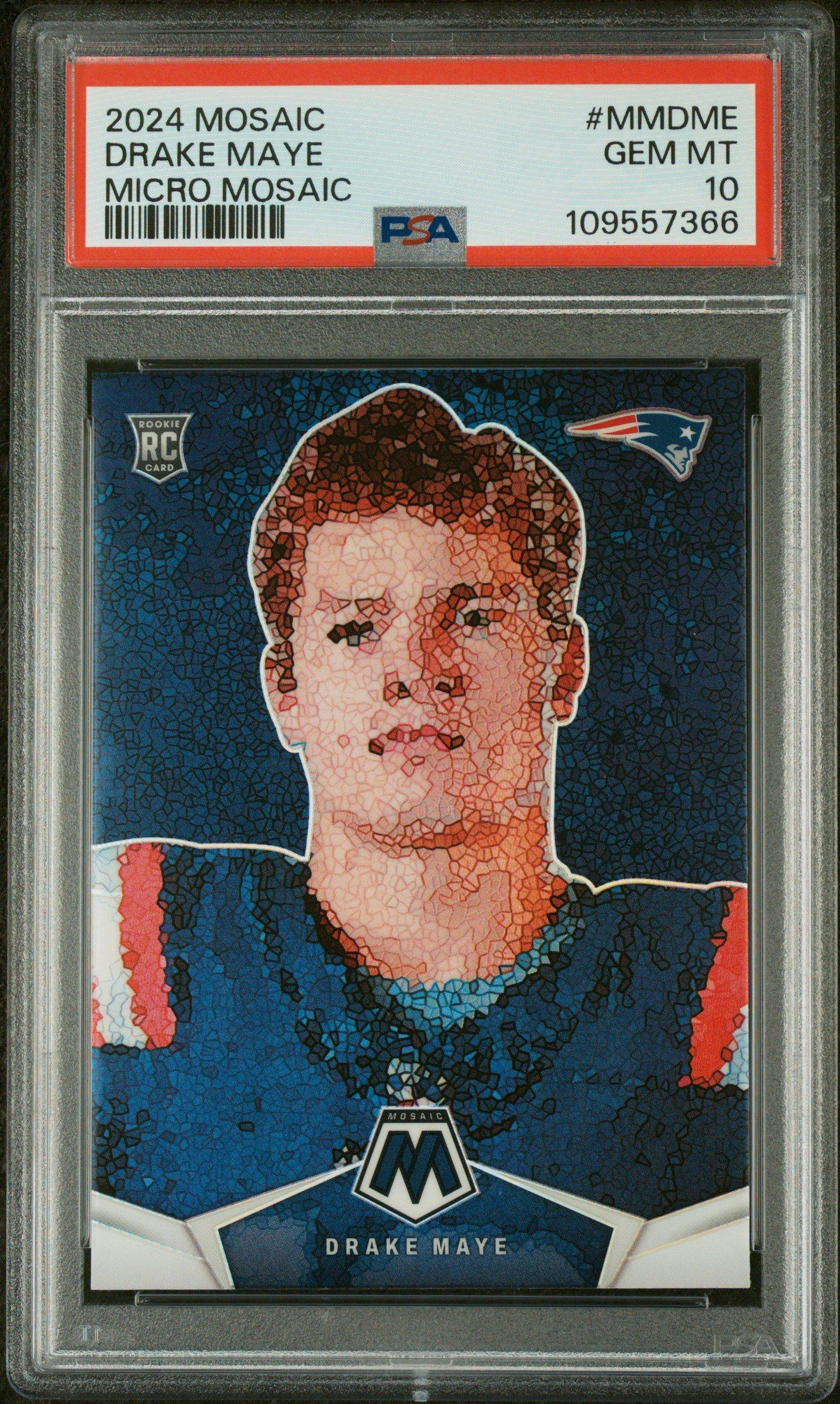 2024 Panini Mosaic Micro Mosaic Mmdme Drake Maye PSA 10 | GameStop