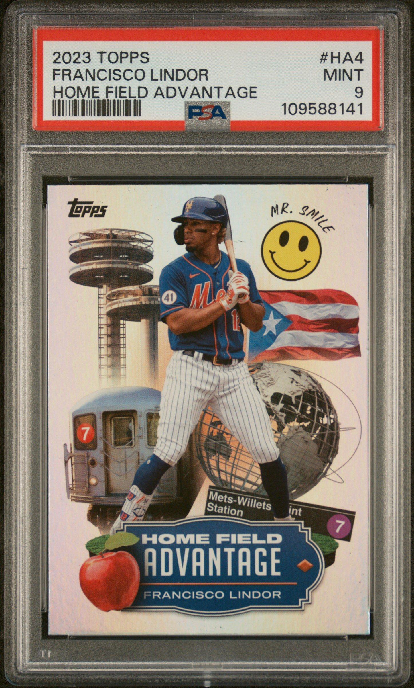 2023 Topps Home Field Advantage Ha4 Francisco Lindor PSA 9
