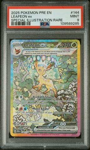 2025 Pokemon Pre En-prismatic Evolutions 144 Leafeon Ex