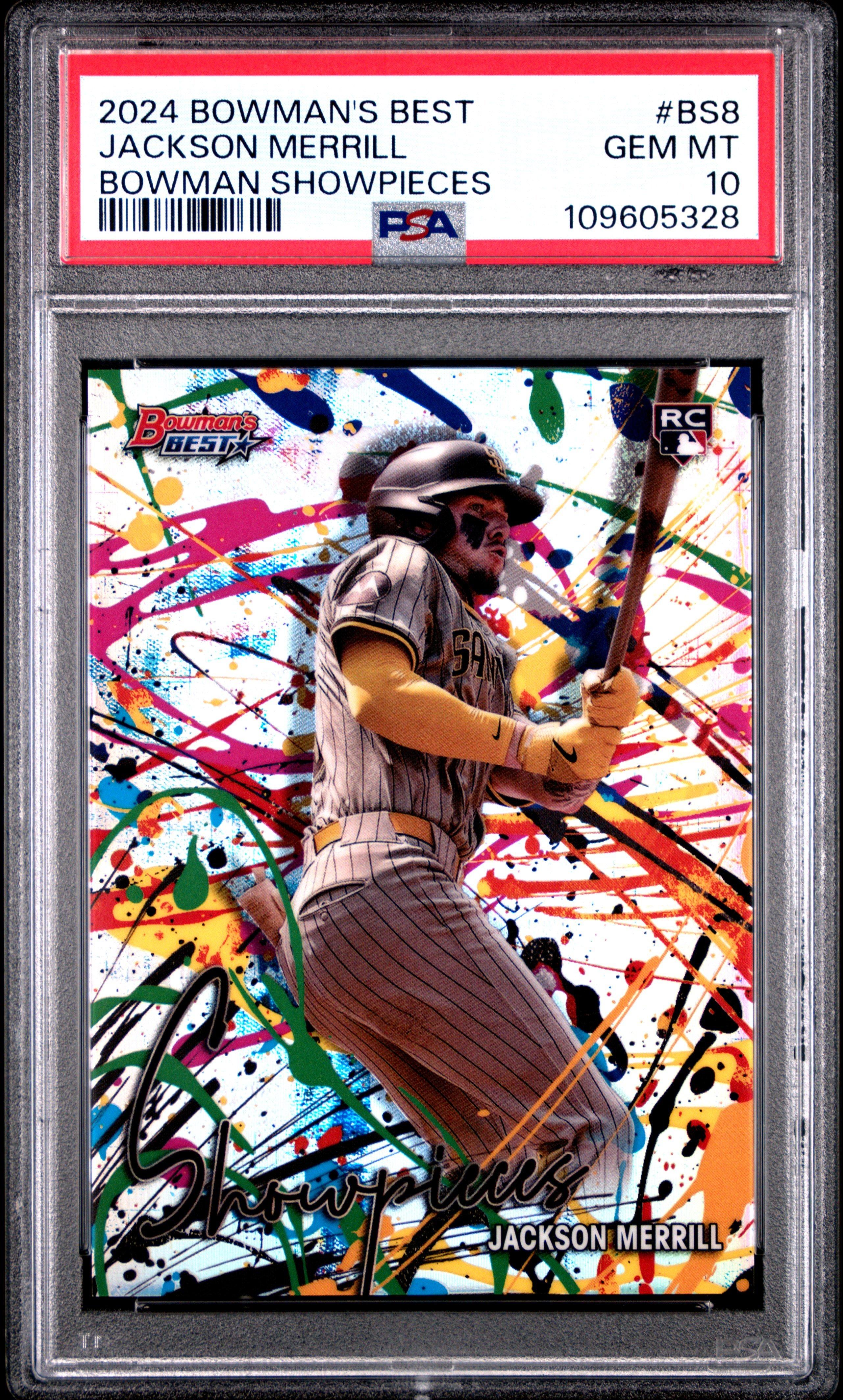 2024 Bowman's Best Bowman Showpieces Bs8 Jackson Merrill PSA 10