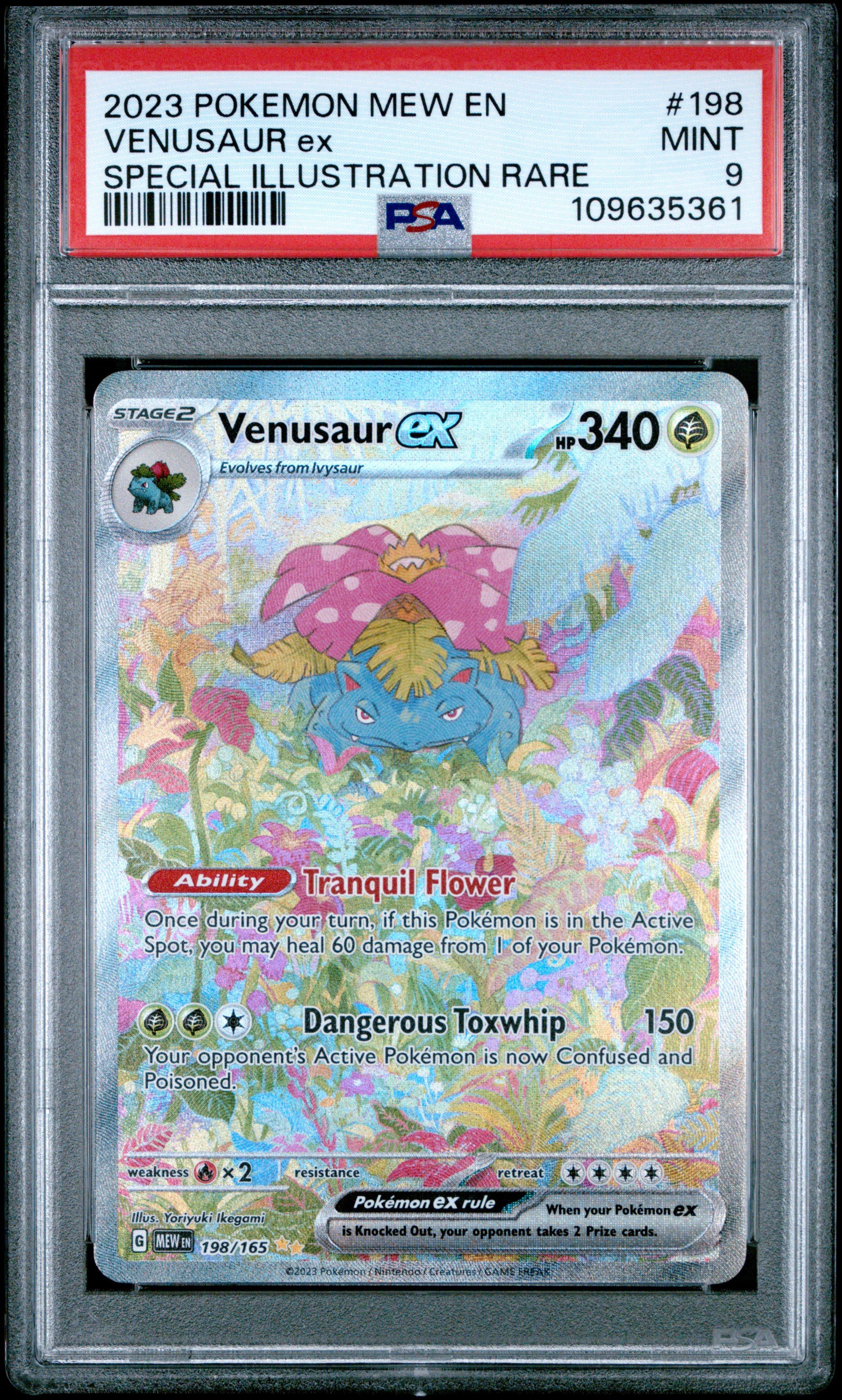 2023 Pokemon Mew En-151 198 Venusaur Ex Special Illustration Rare