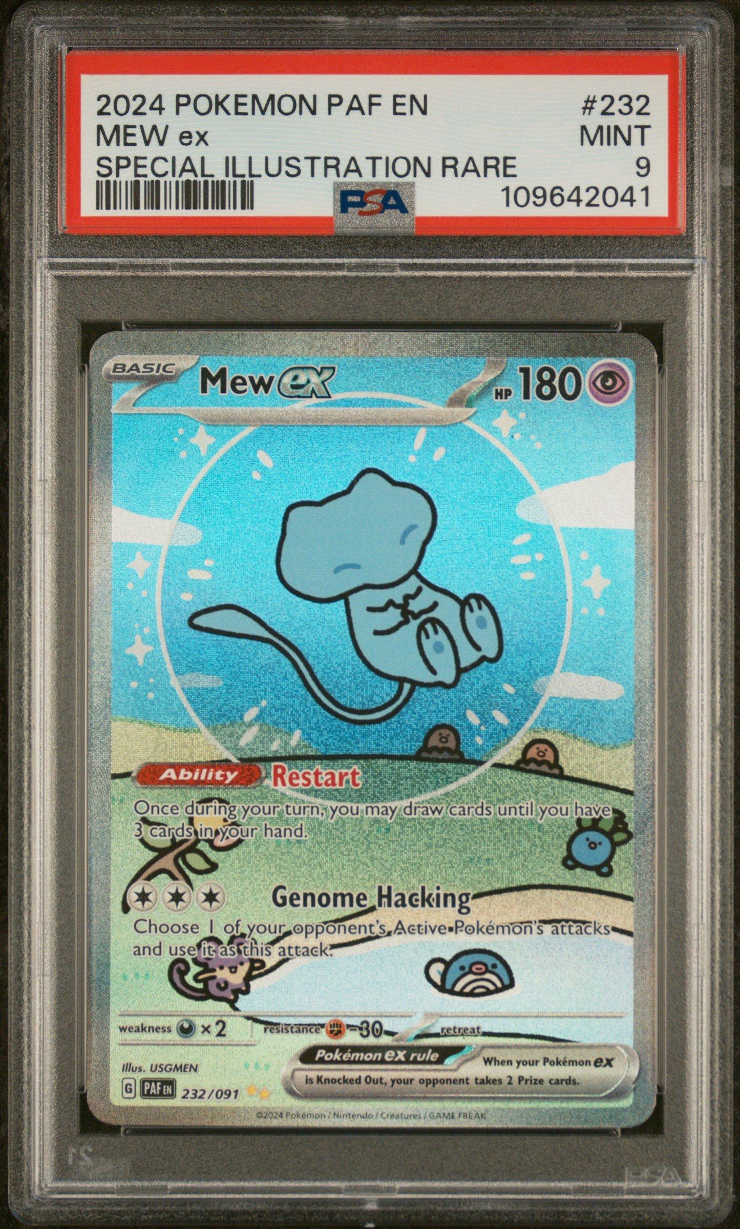2024 Pokemon Paf En-paldean Fates 232 Mew Ex Special Illustration