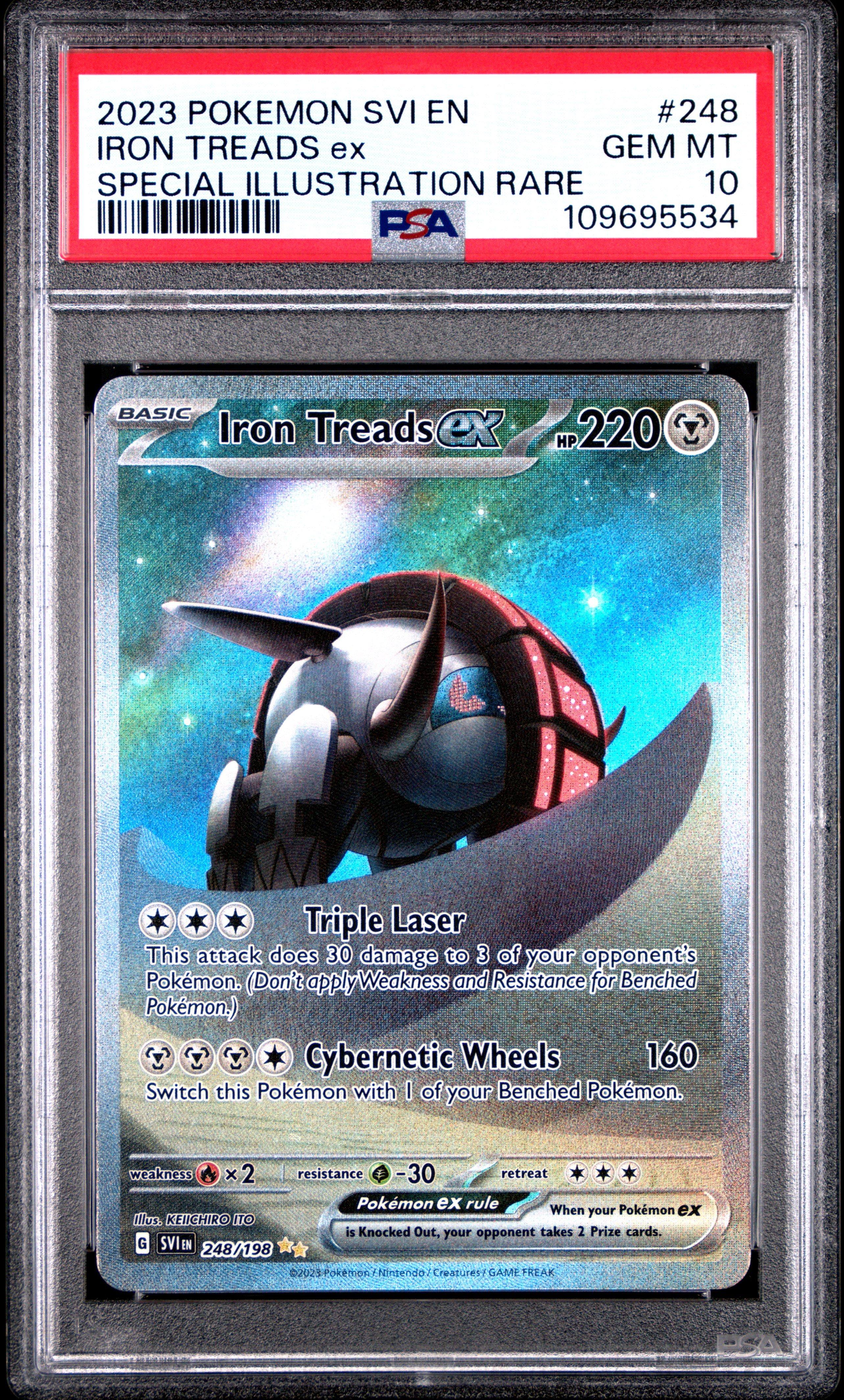 2023 Pokemon Svi En-scarlet & Violet 248 Iron Treads Ex Special Illustration Rare PSA 10
