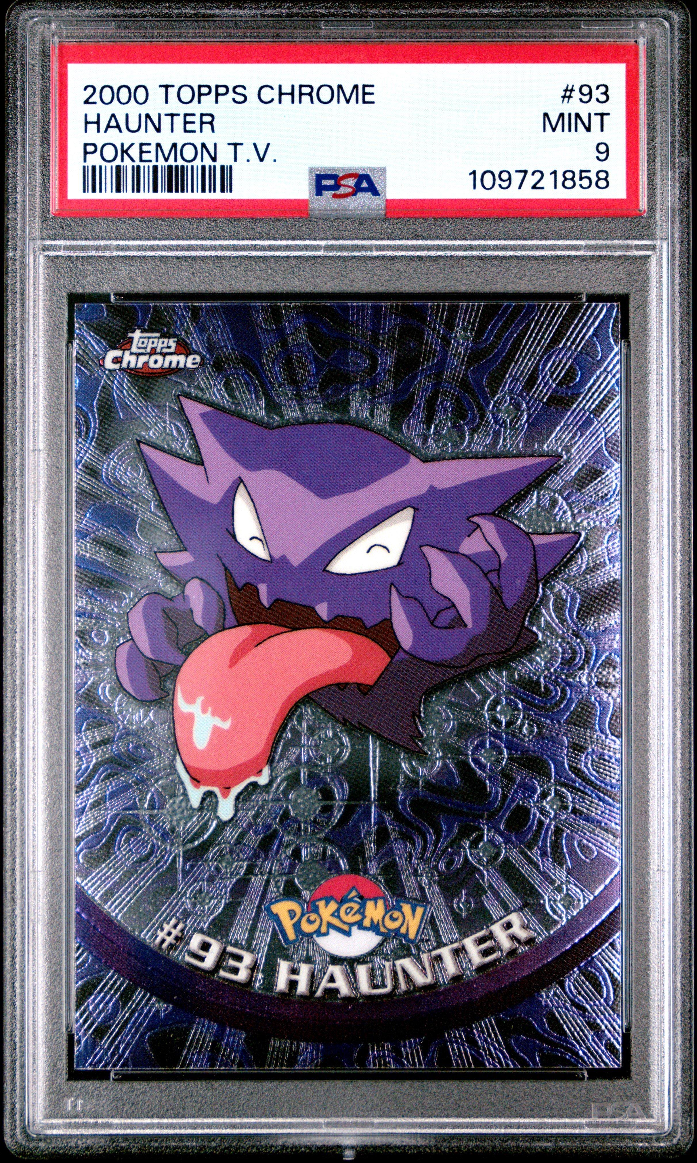 2000 Topps Chrome Pokemon T.v. 93 Haunter PSA