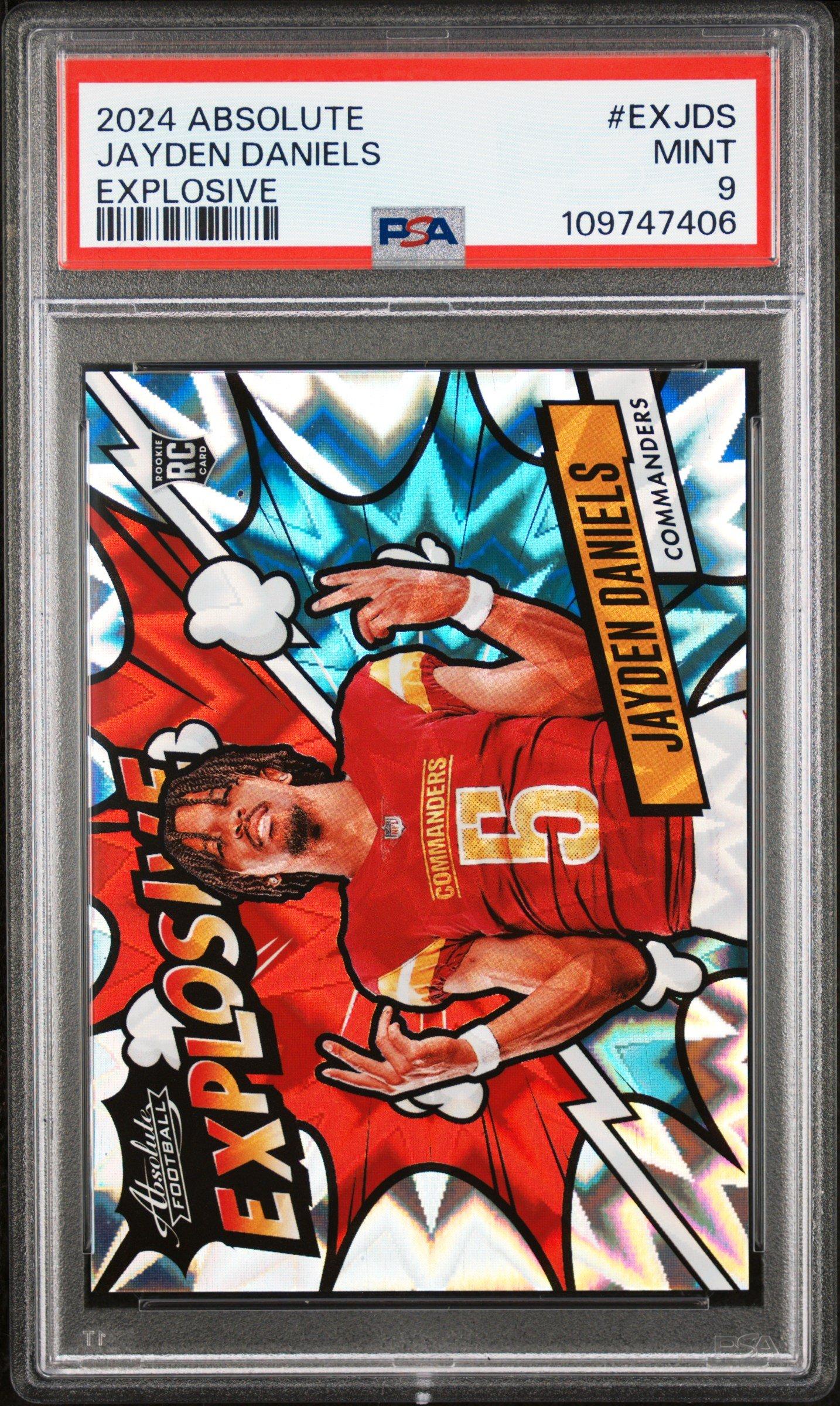 2024 Panini Absolute Explosive Exjds Jayden Daniels PSA 9