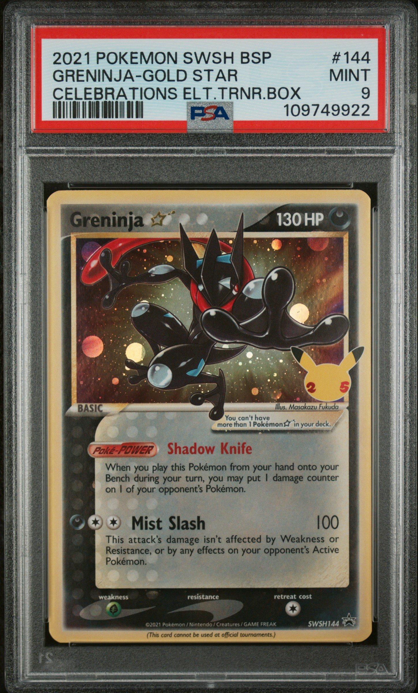 2021 Pokemon Swsh Black Star Promo 144 Greninja-gold Star