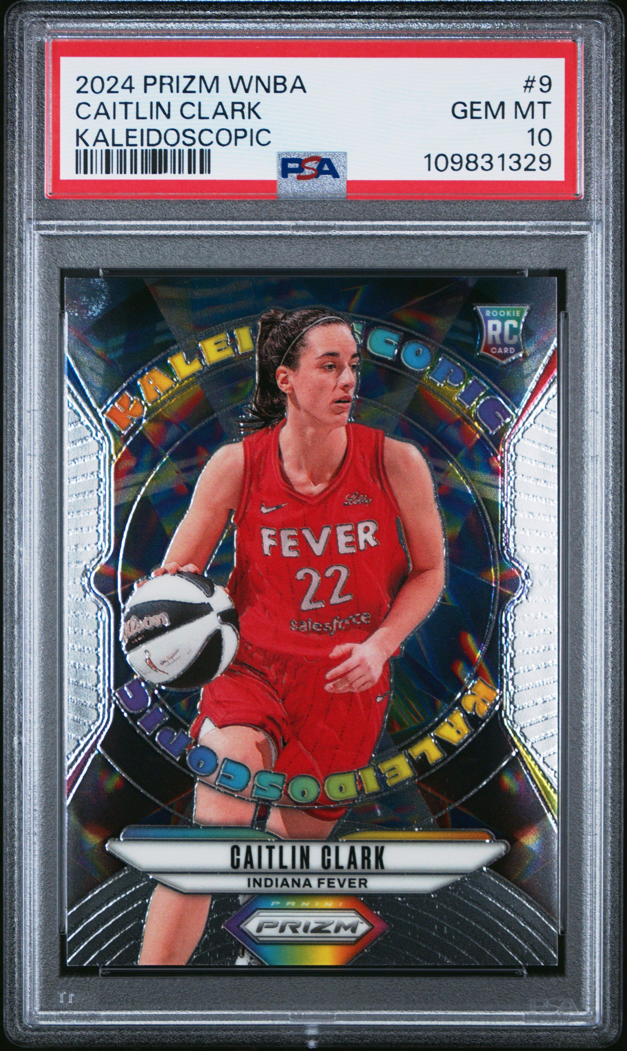 2024 Panini Prizm Wnba Kaleidoscopic 9 Caitlin Clark PSA 10