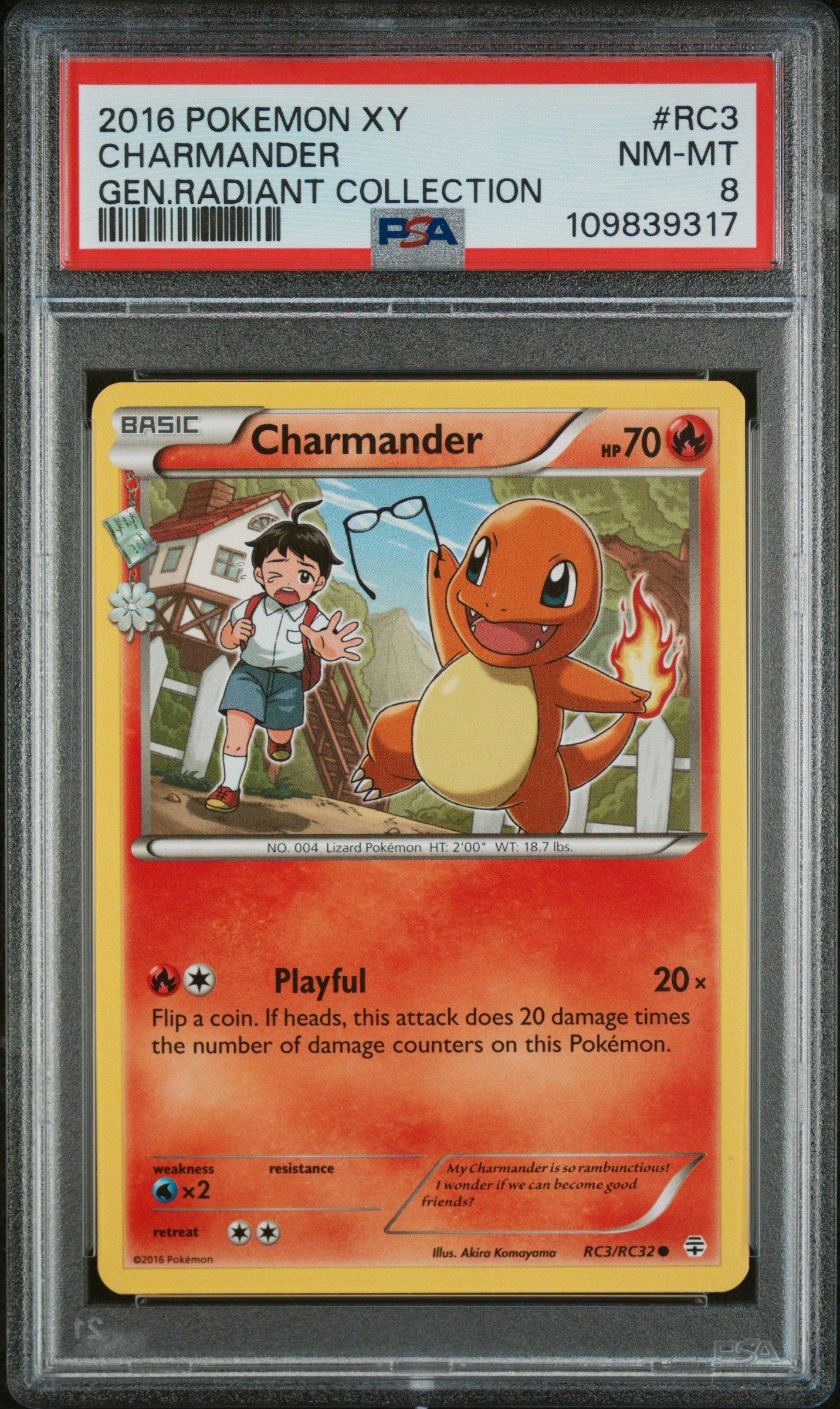 2016 Pokemon Xy Generations Radiant Collection Rc3 Charmander PSA