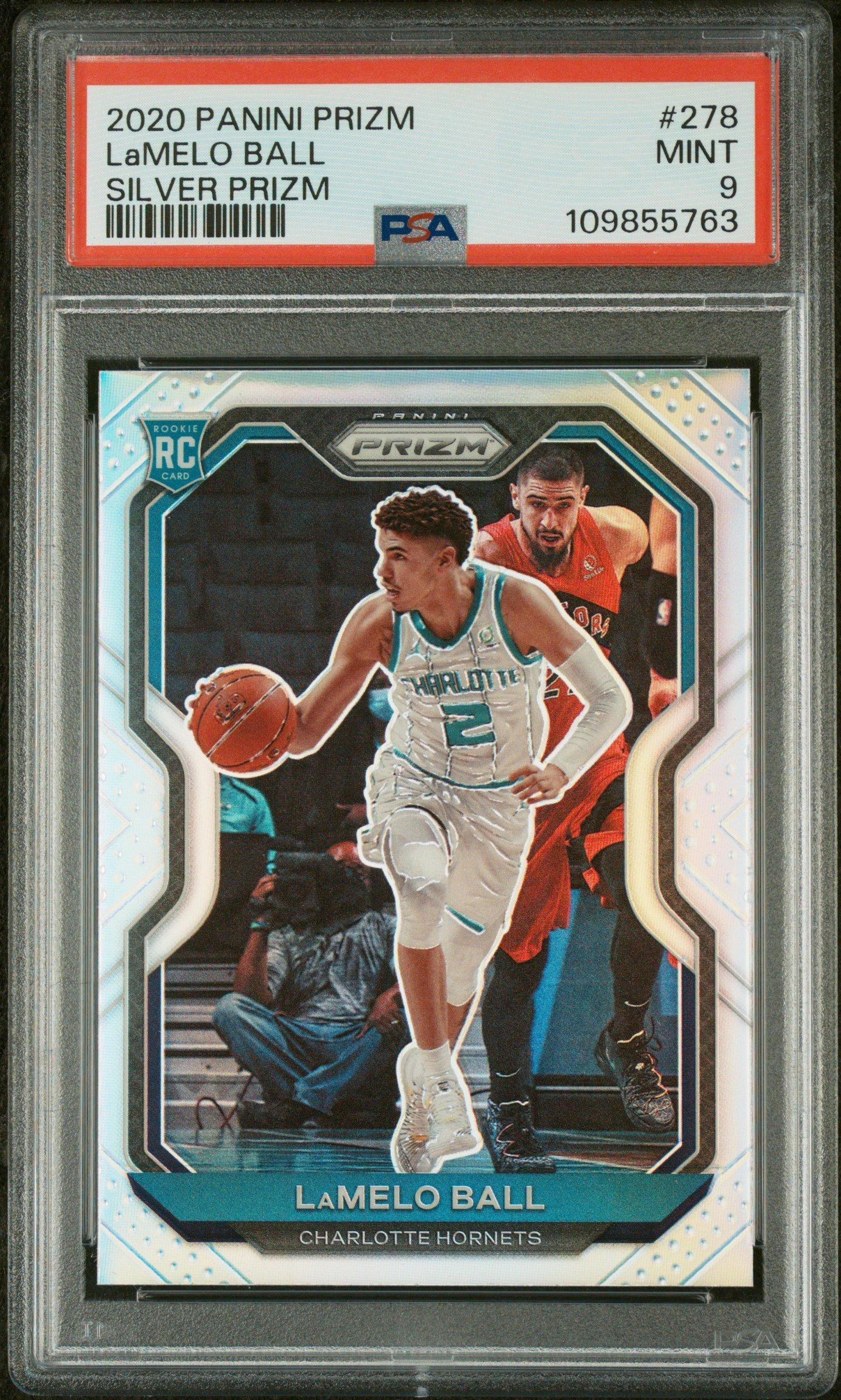 2020 Panini Prizm 278 Lamelo Ball Silver Prizm PSA