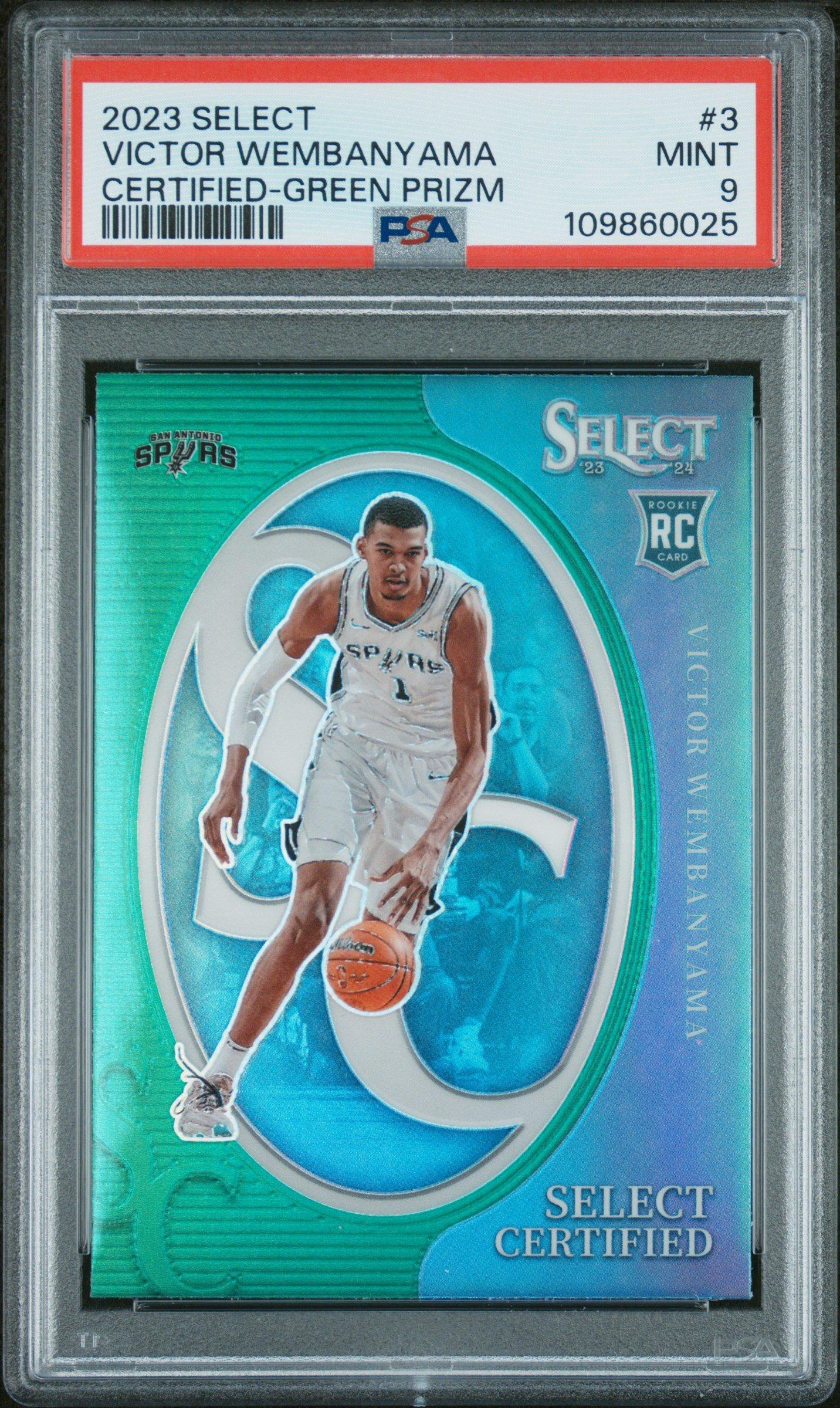 2023 Panini Select Select Certified 3 Victor Wembanyama Prizm PSA