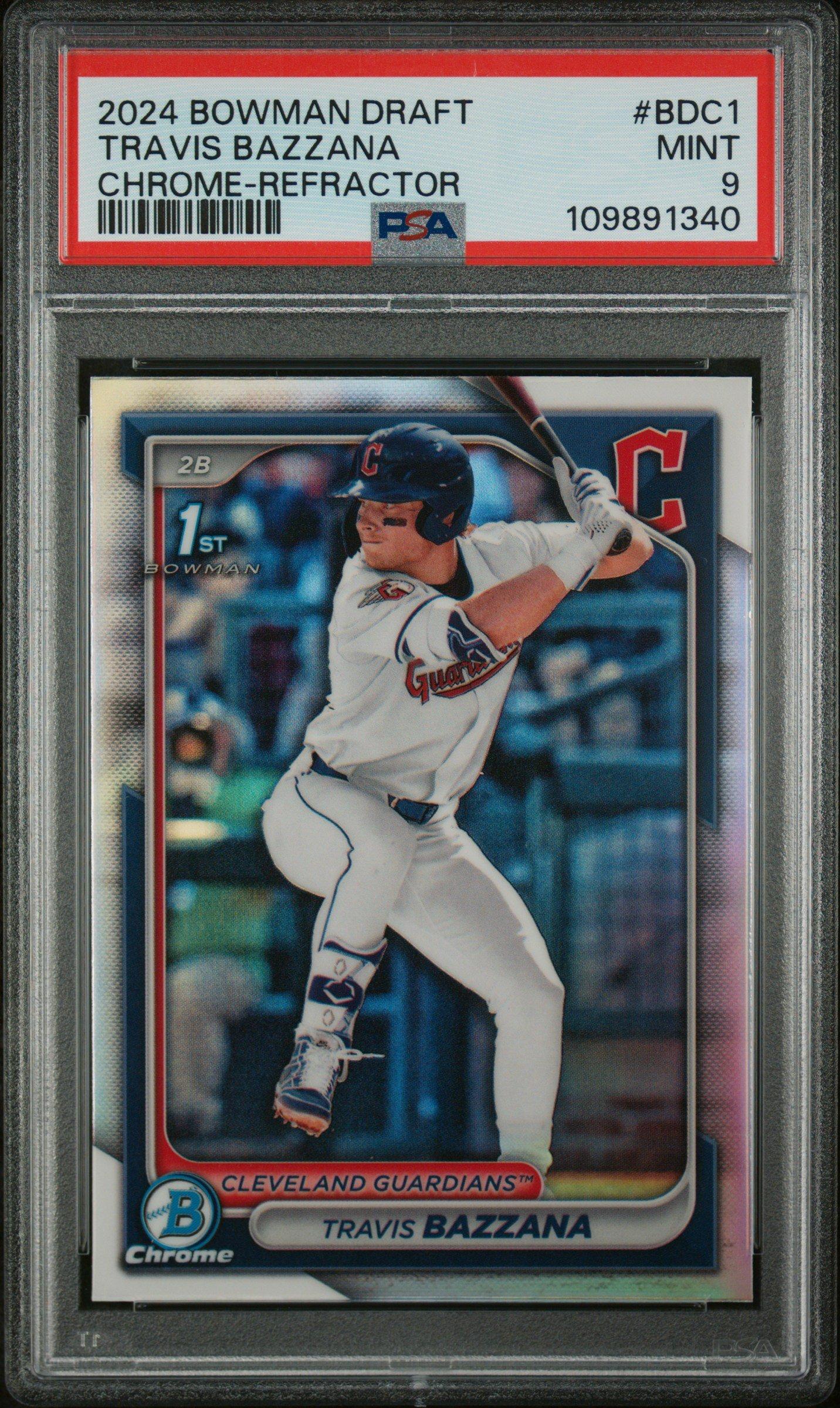 2024 Bowman Draft Bdc1 Travis Bazzana Chrome-refractor PSA 9