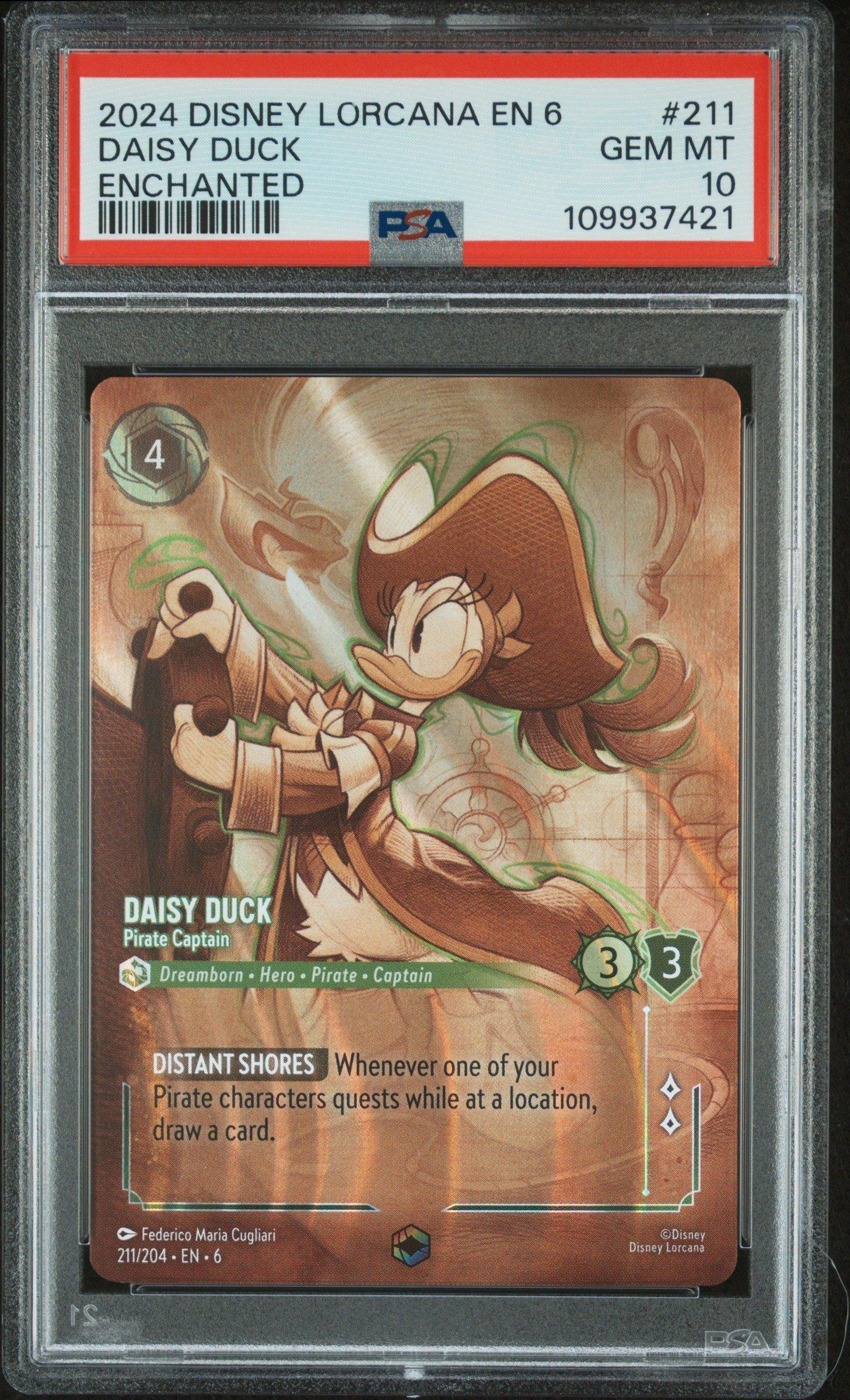 2024 Disney Lorcana En 6-azurite Sea 211 Daisy Duck - Pirate
