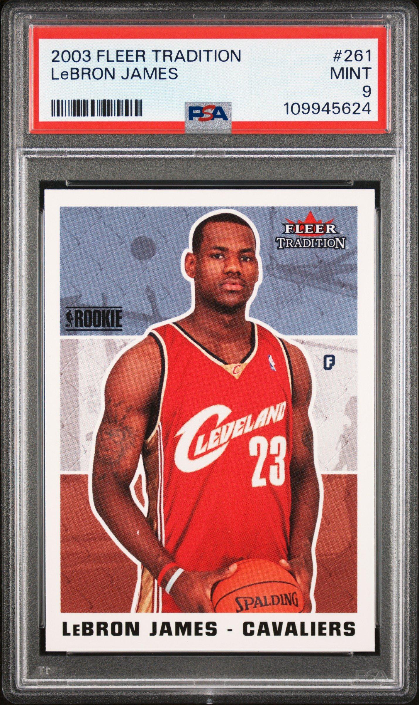 2003 Fleer Tradition 261 Lebron James PSA