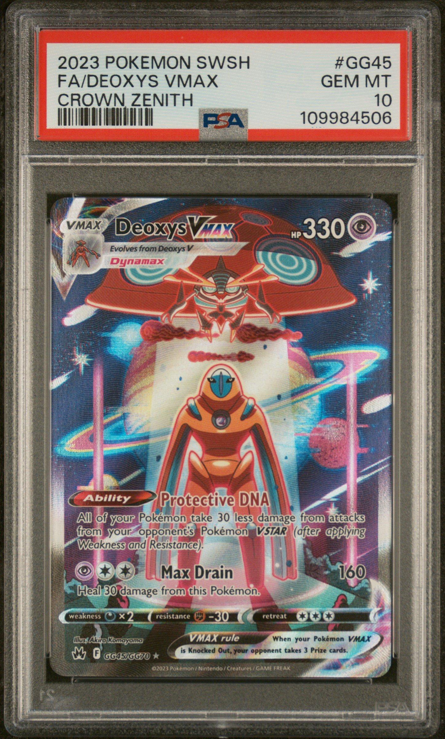2023 Pokemon Sword And Shield Crown Zenith Gg45 Full Art/deoxys
