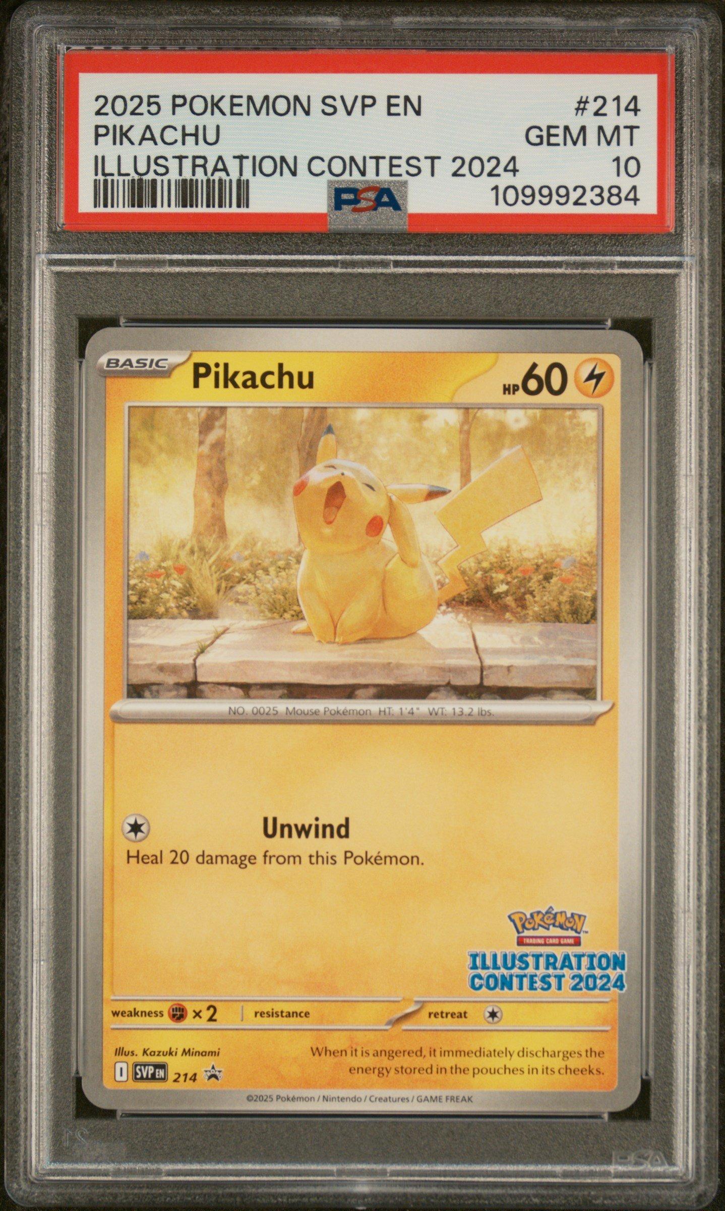 2025 Pokemon Svp En-sv Black Star Promo 214 Pikachu