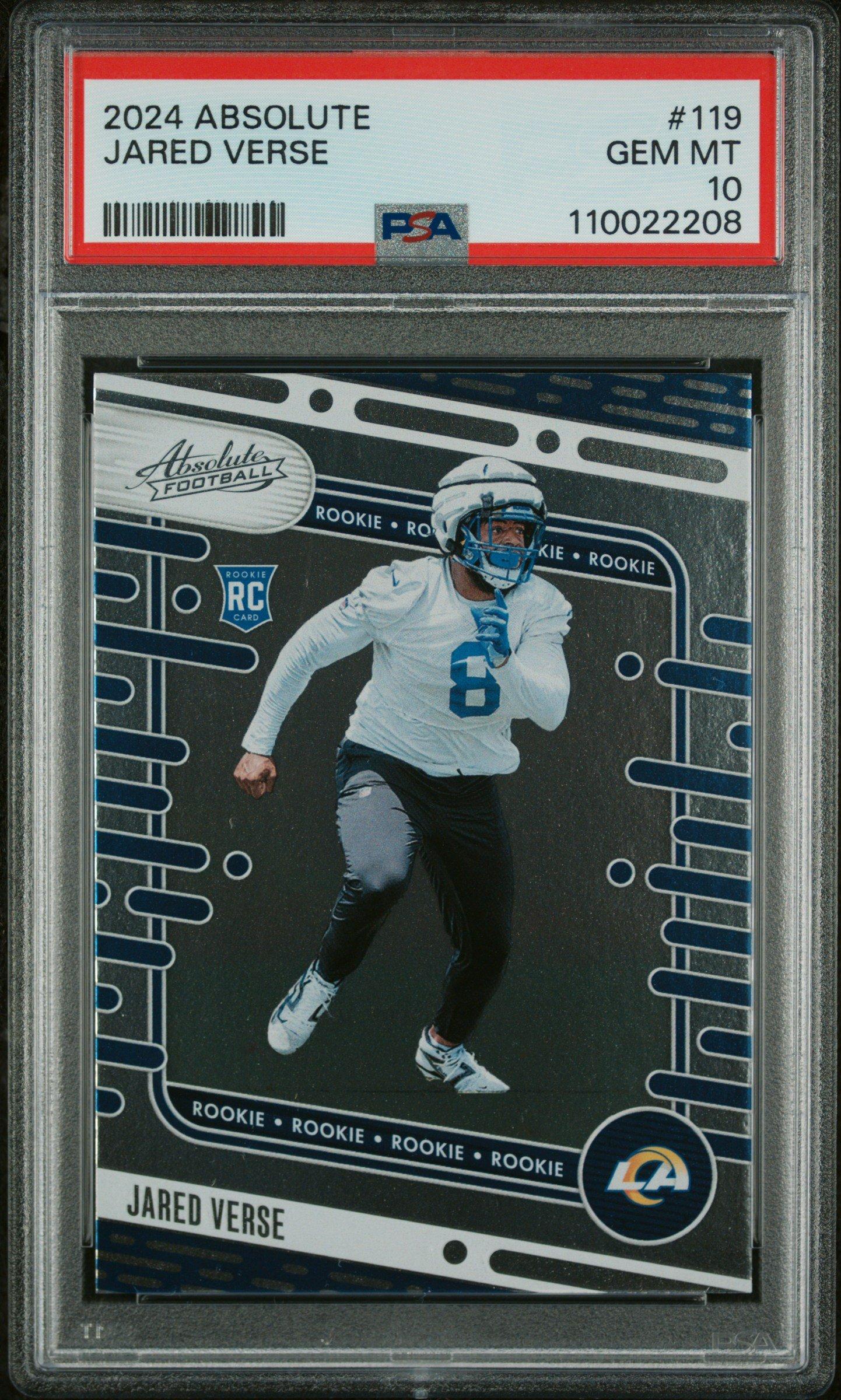 2024 Panini Absolute 119 Jared Verse PSA 10