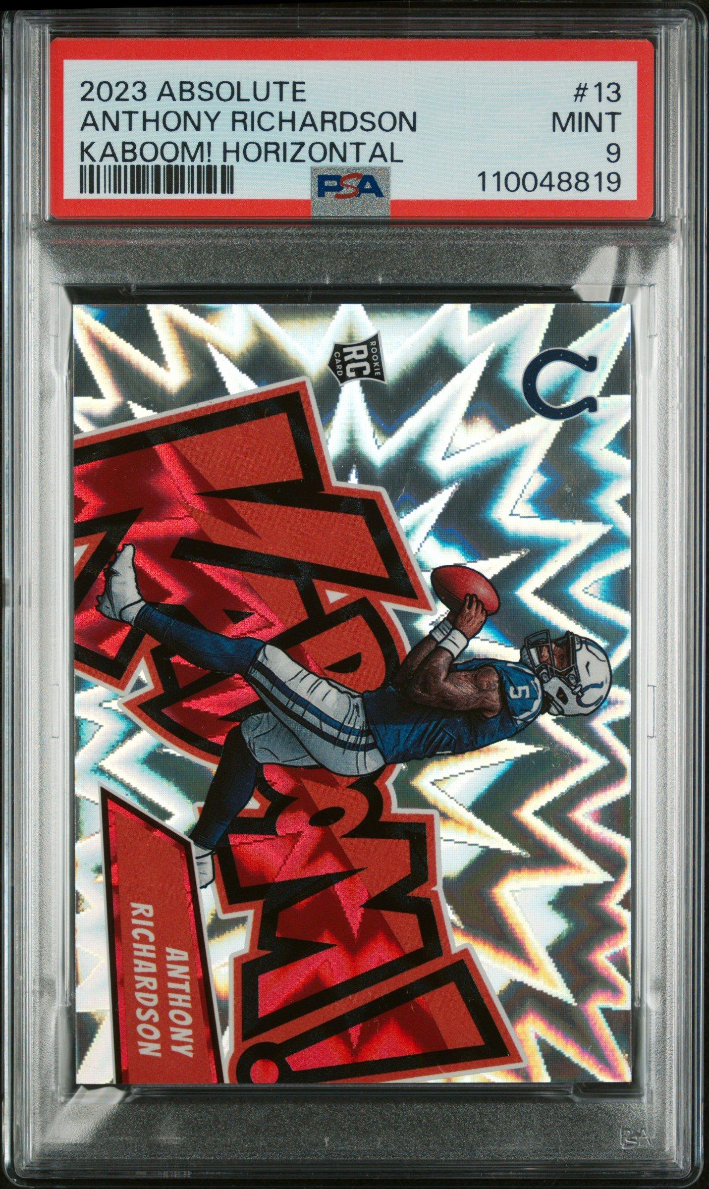 2023 Panini Absolute Kaboom! Horizontal 13 Anthony Richardson PSA 9