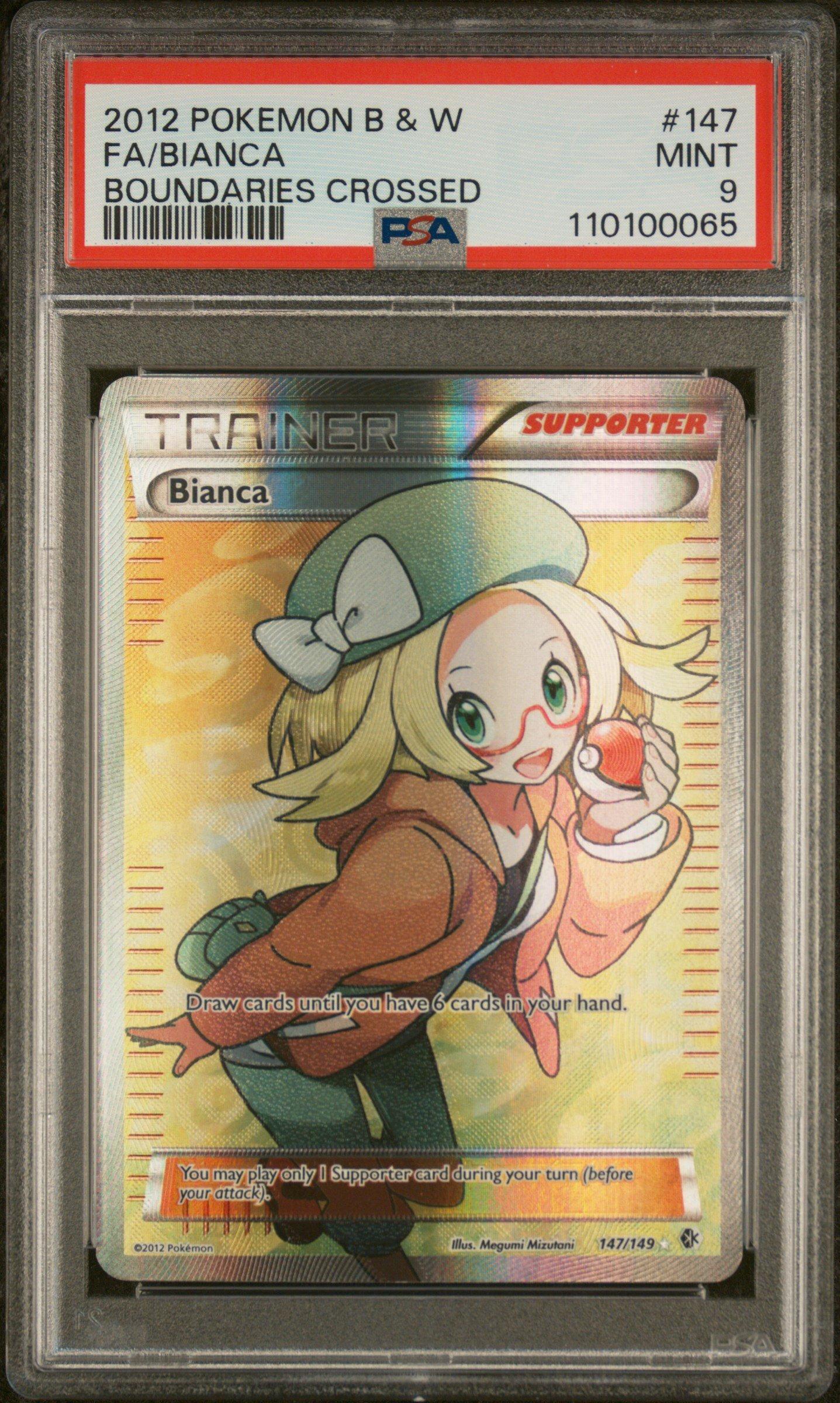 2012 Pokemon Black & White Boundaries Crossed 147 Full Art/bianca PSA