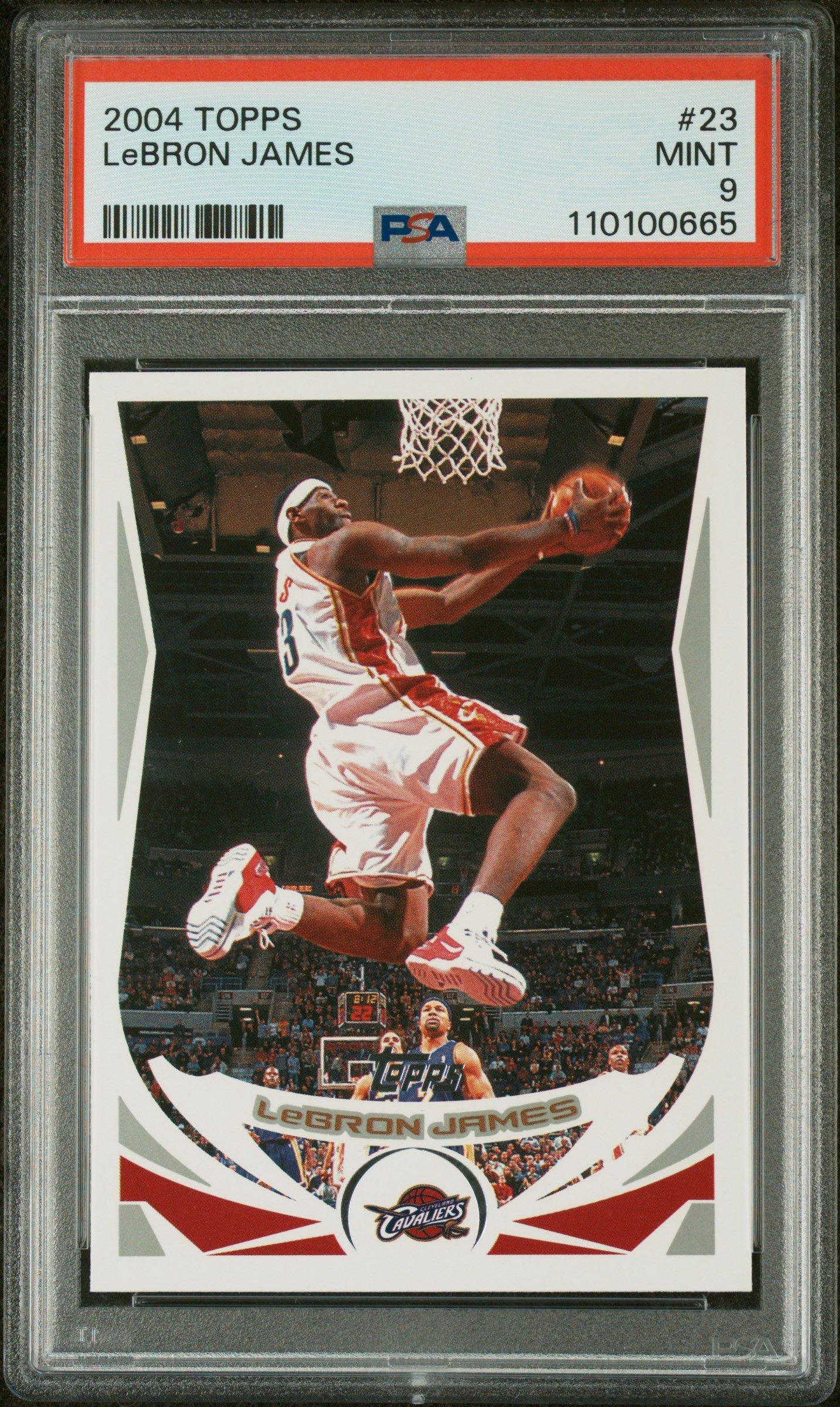 2004 Topps 23 Lebron James PSA 9