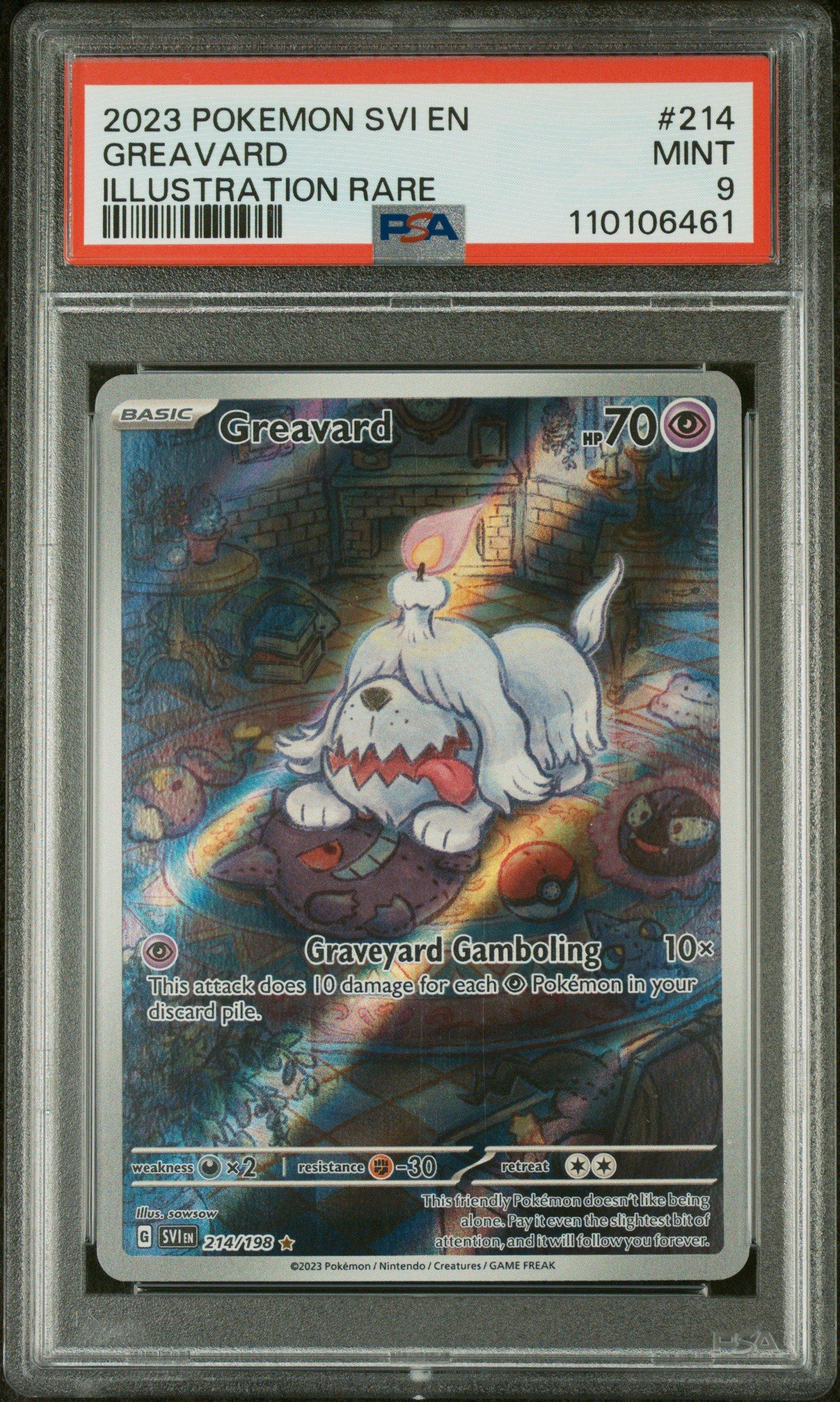 2023 Pokemon Svi En-scarlet & Violet 214 Greavard Illustration