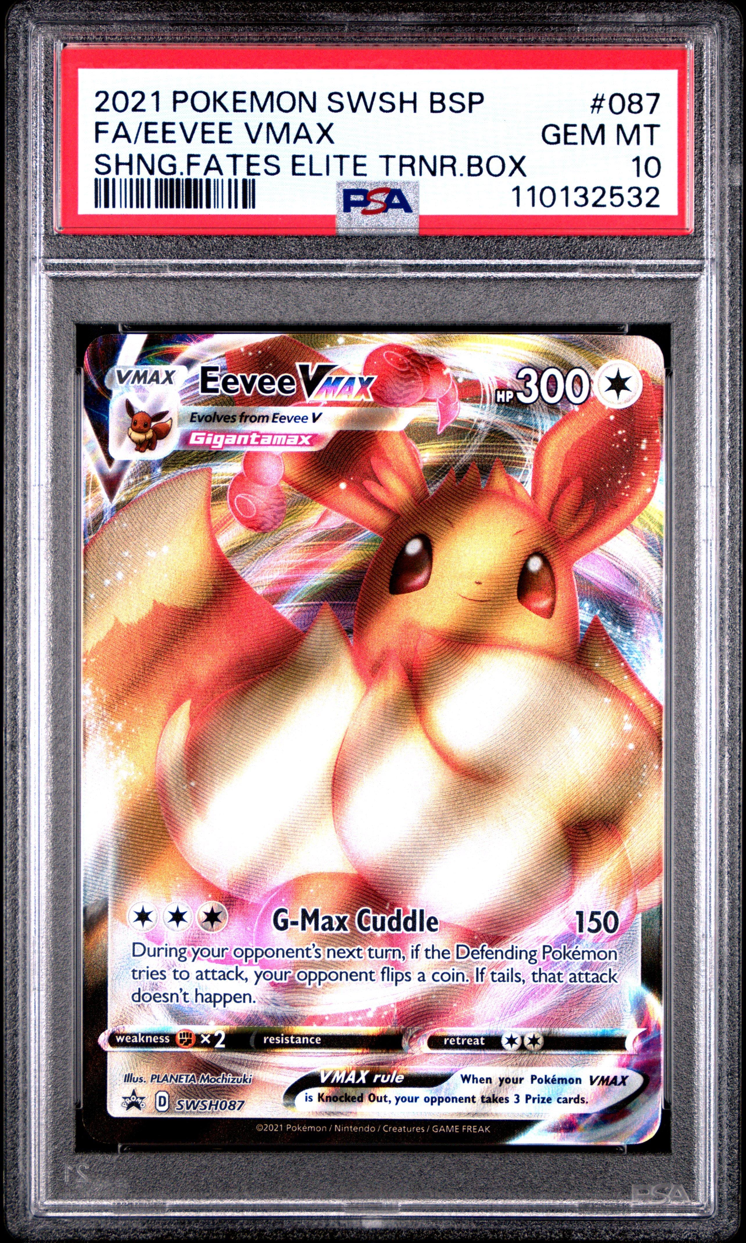 2021 Pokemon Swsh Black Star Promo 087 Full Art/eevee Vmax Shining