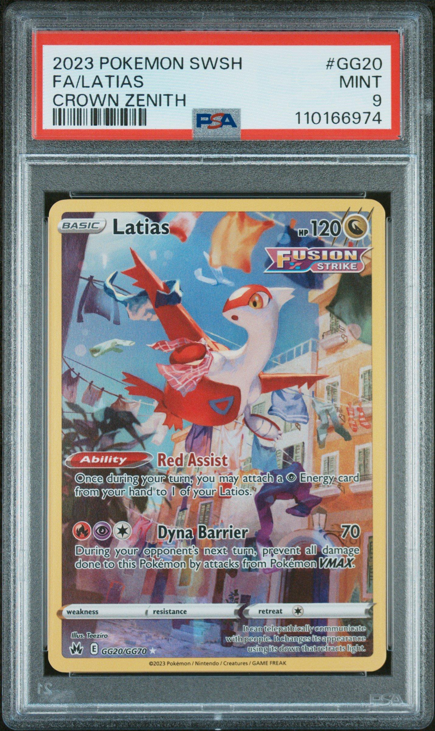 2023 Pokemon Sword And Shield Crown Zenith Gg20 Full Art/latias