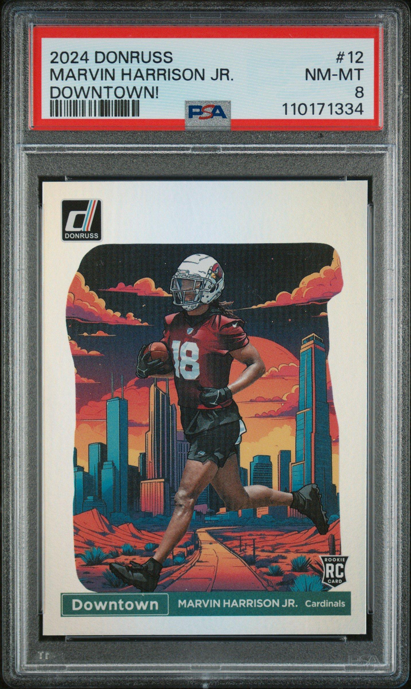 2024 Panini Donruss Downtown! 12 Marvin Harrison Jr. PSA