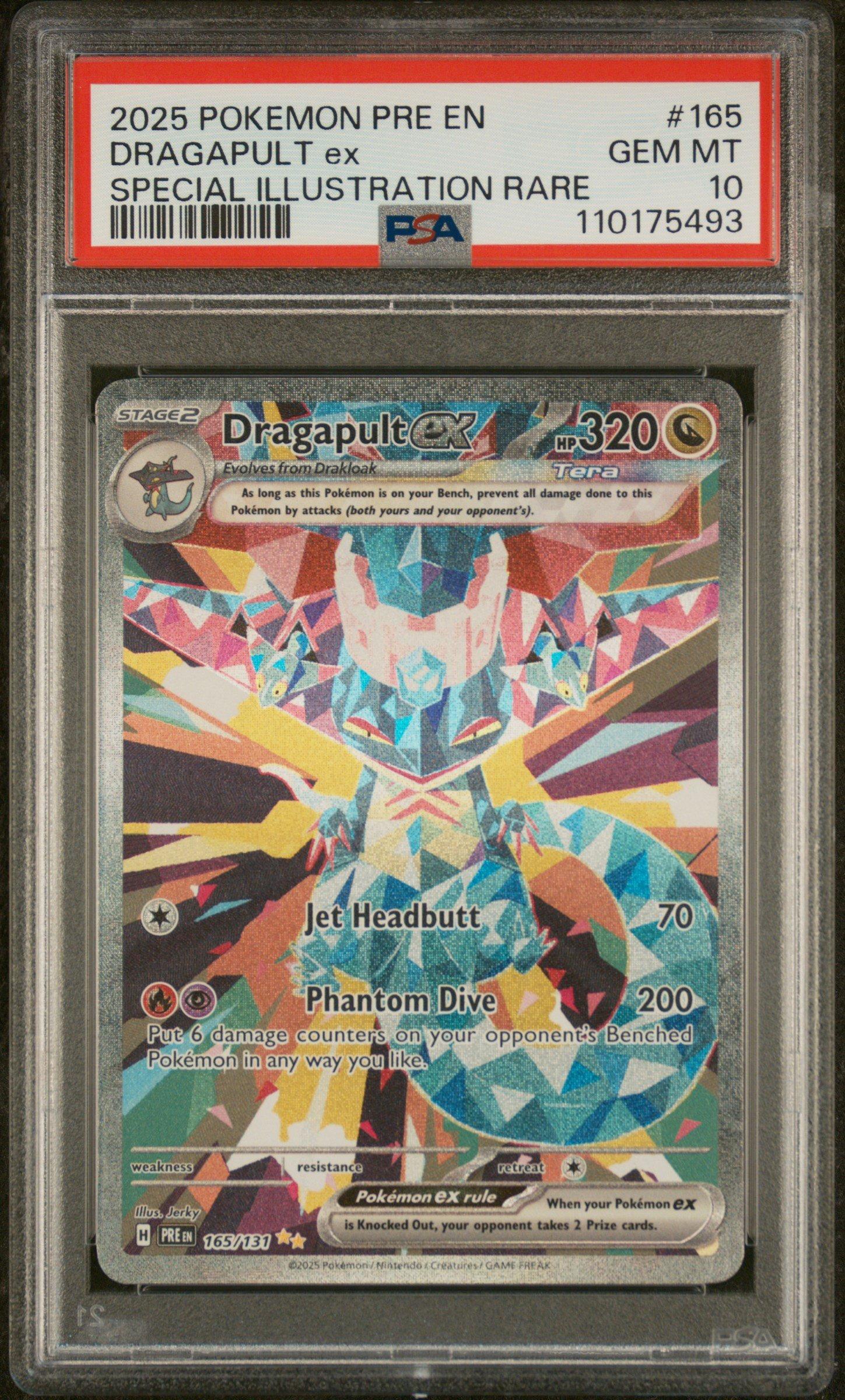 2025 Pokemon Pre En-prismatic Evolutions 165 Dragapult Ex Special Illustration  Rare PSA 10 Graded Card | GameStop