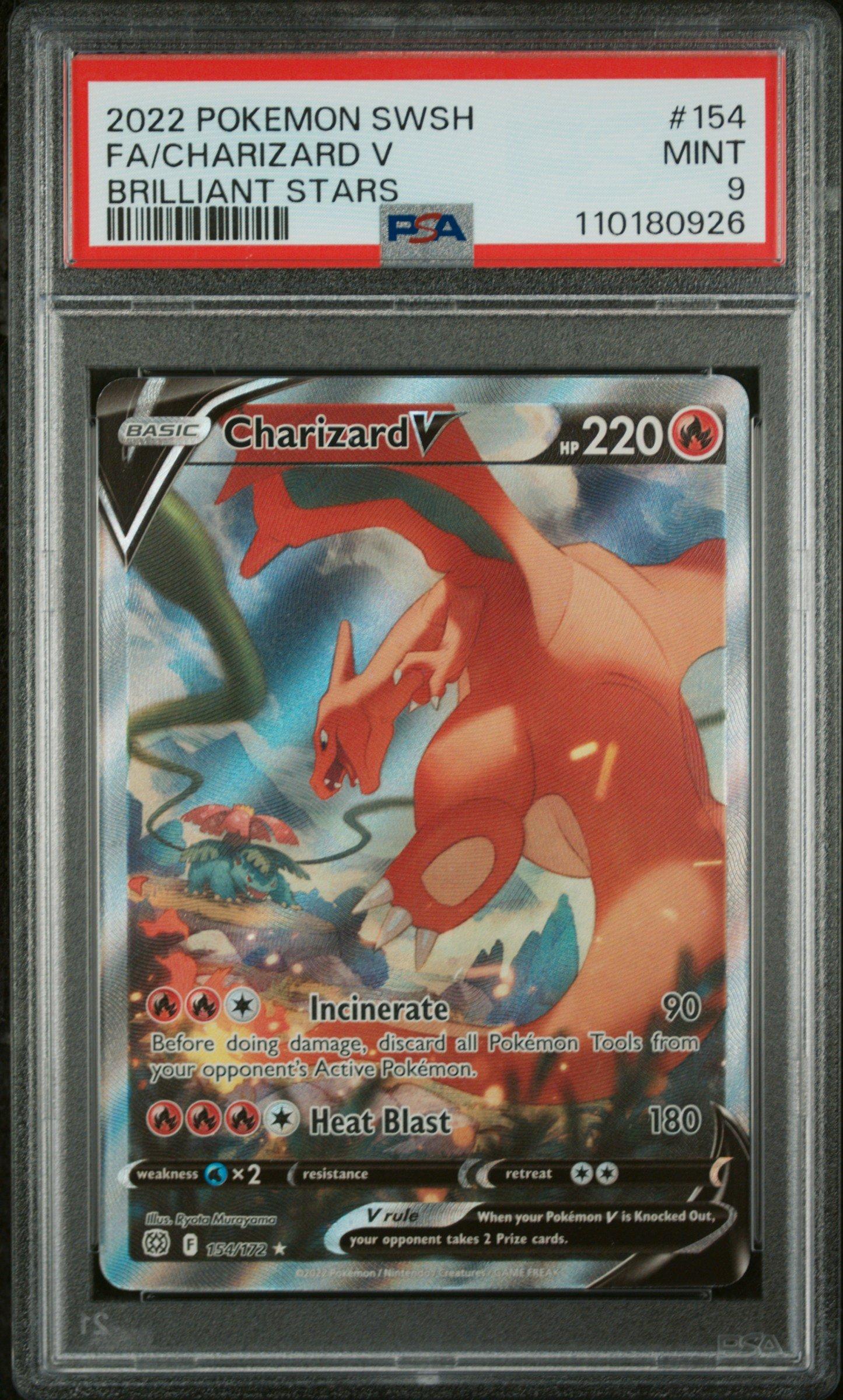 2022 Pokemon Sword & Shield Brilliant Stars 154 Full Art/charizard