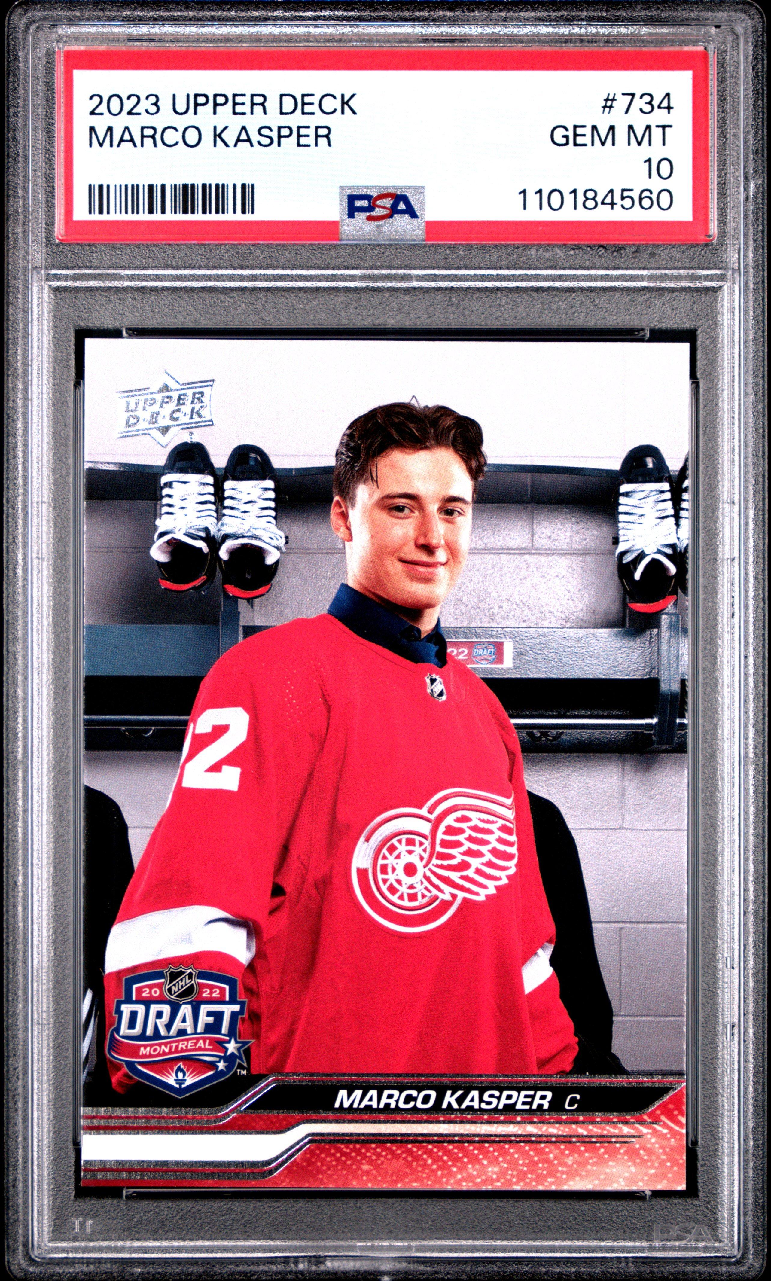 2023 Upper Deck 734 Marco Kasper PSA 10