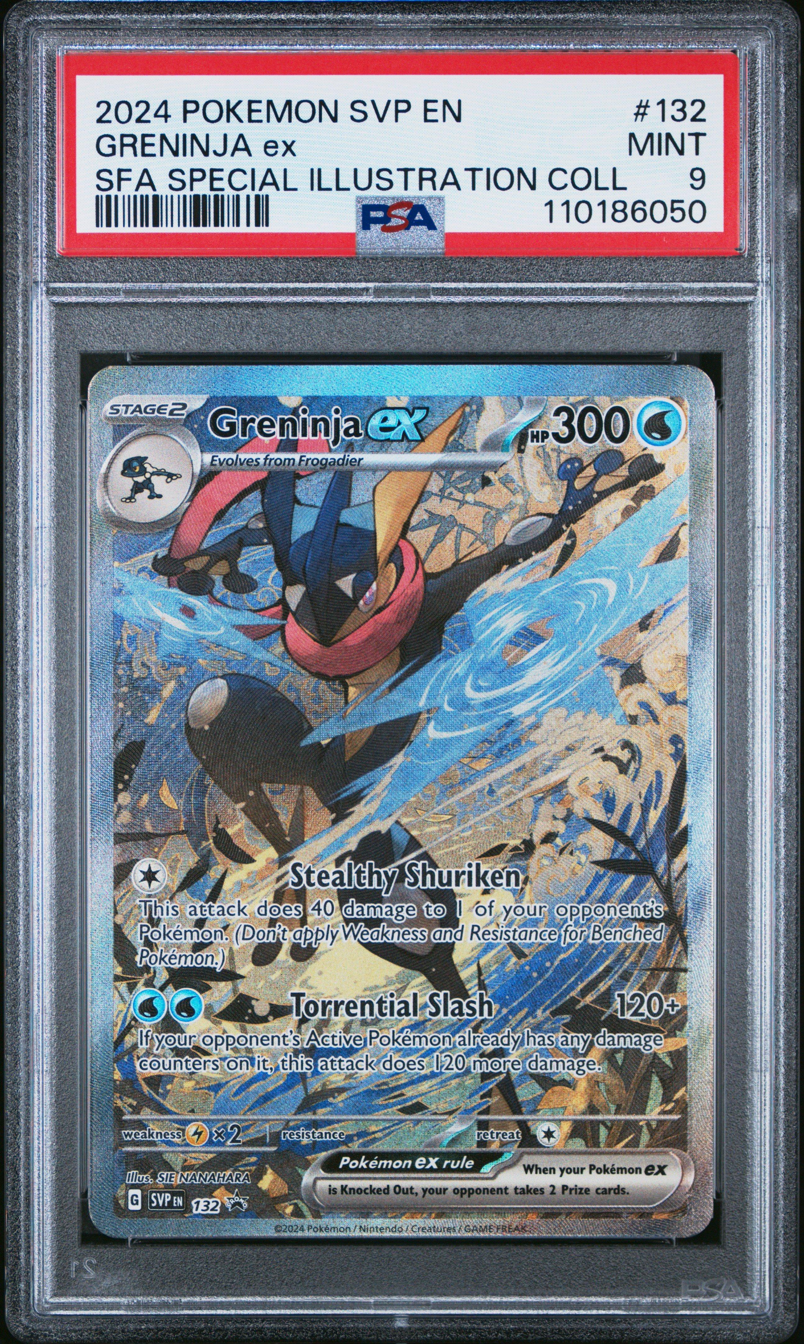 ポケモンカードゲーム 2024 Pokemon SVP EN Greninja ex #132 2024 Pokemon Svp En-sv Black Star Promo 132 Greninja Ex Shrouded