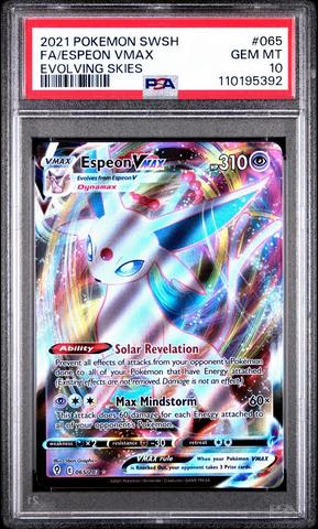 2021 Pokemon Sword & Shield Evolving Skies 064 Espeon V PSA 10