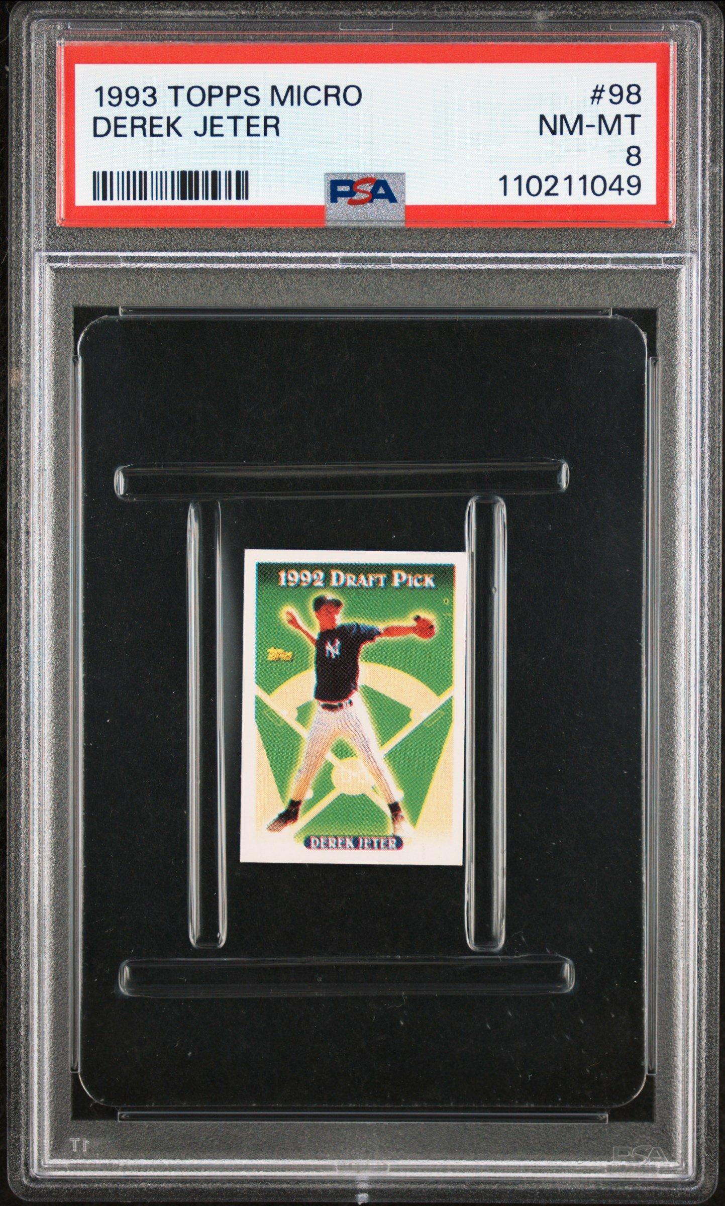 1993 Topps Micro 98 Derek Jeter PSA 8