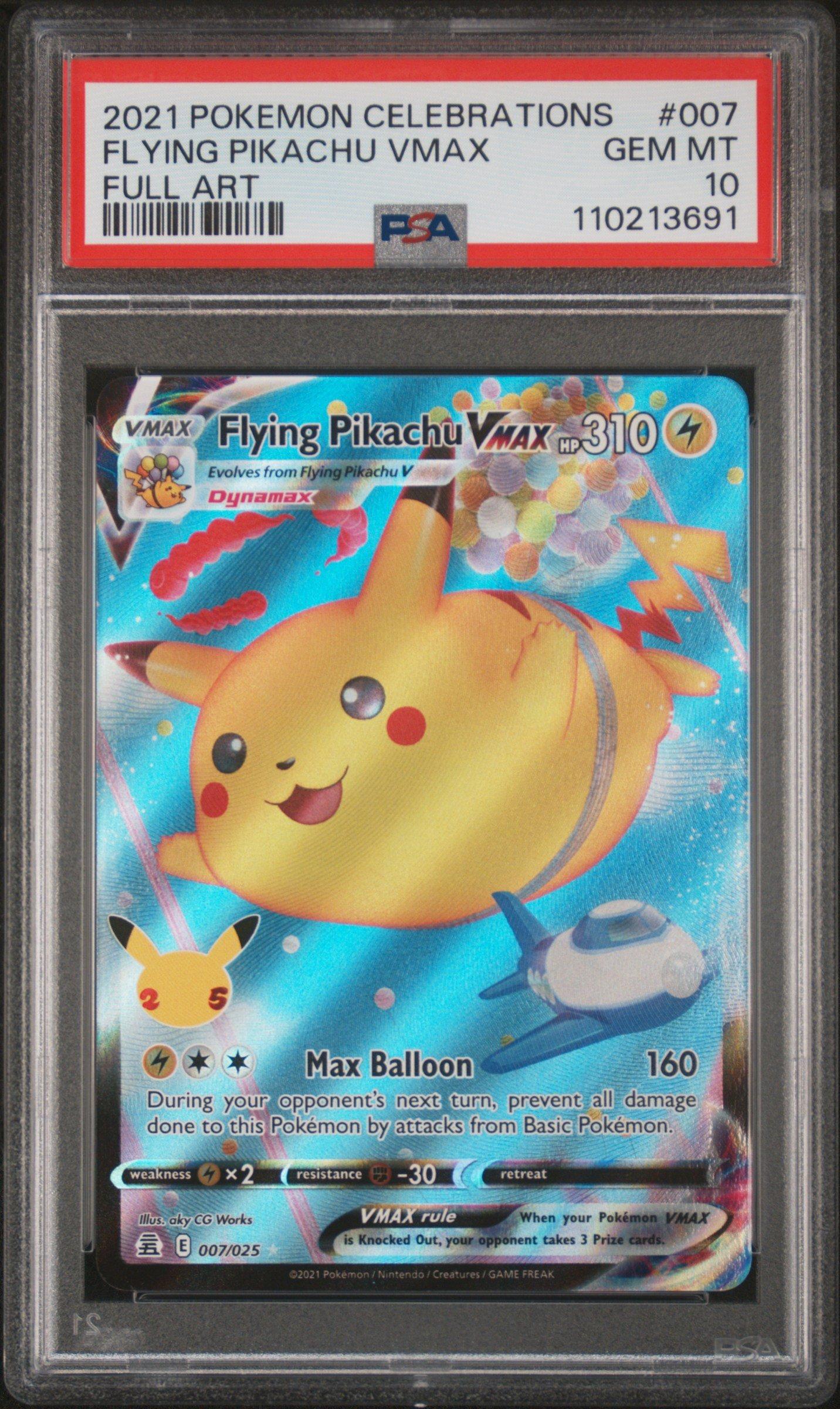 PSA10 そらをとぶピカチュウVMAX FLYING PIKACHU VMAX 2021 Pokemon Celebrations 007 Full Art/flying Pikachu Vmax PSA 10