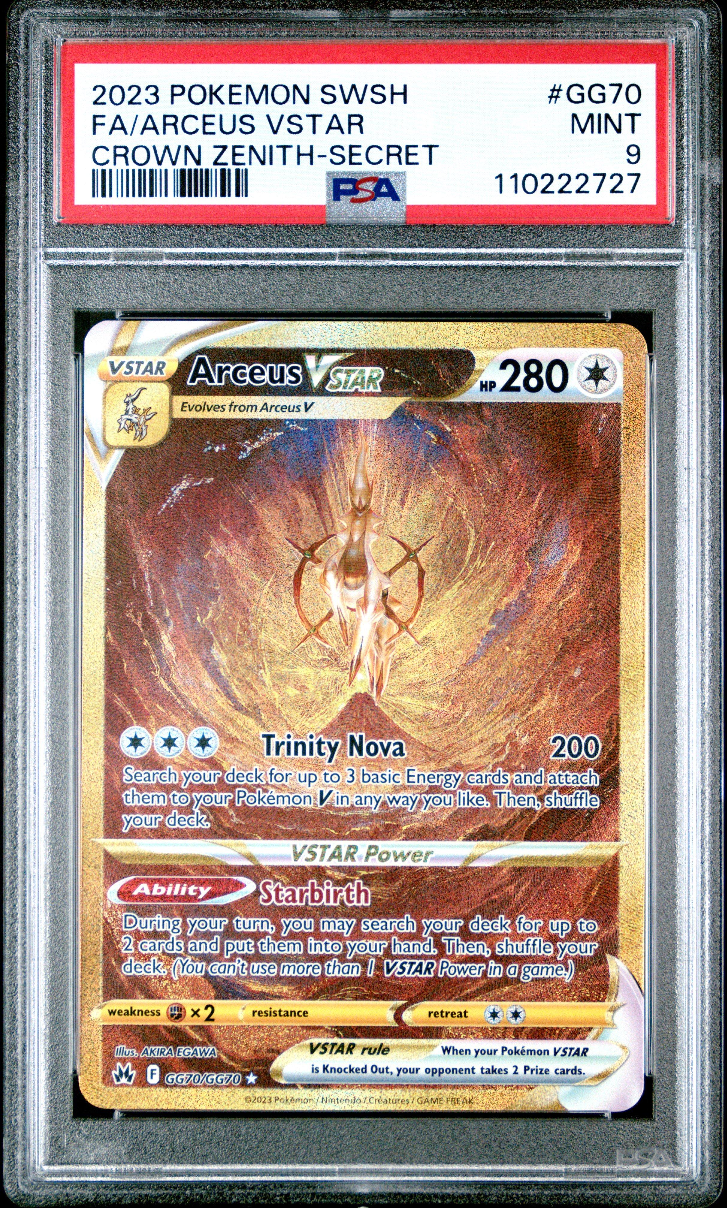 2023 Pokemon Sword And Shield Crown Zenith Gg70 Full Art/arceus