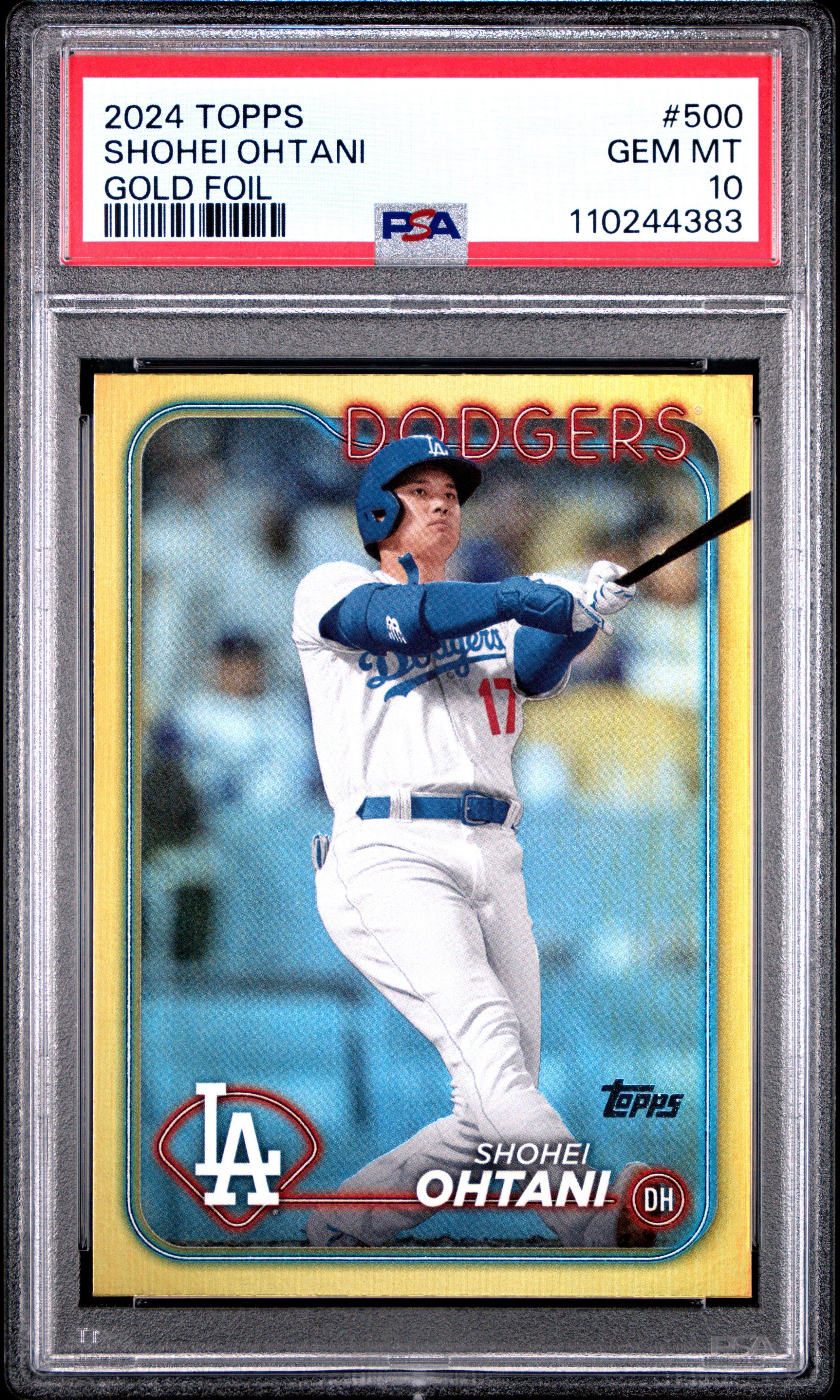 2024 Topps 500 Shohei Ohtani Gold Foil PSA 10
