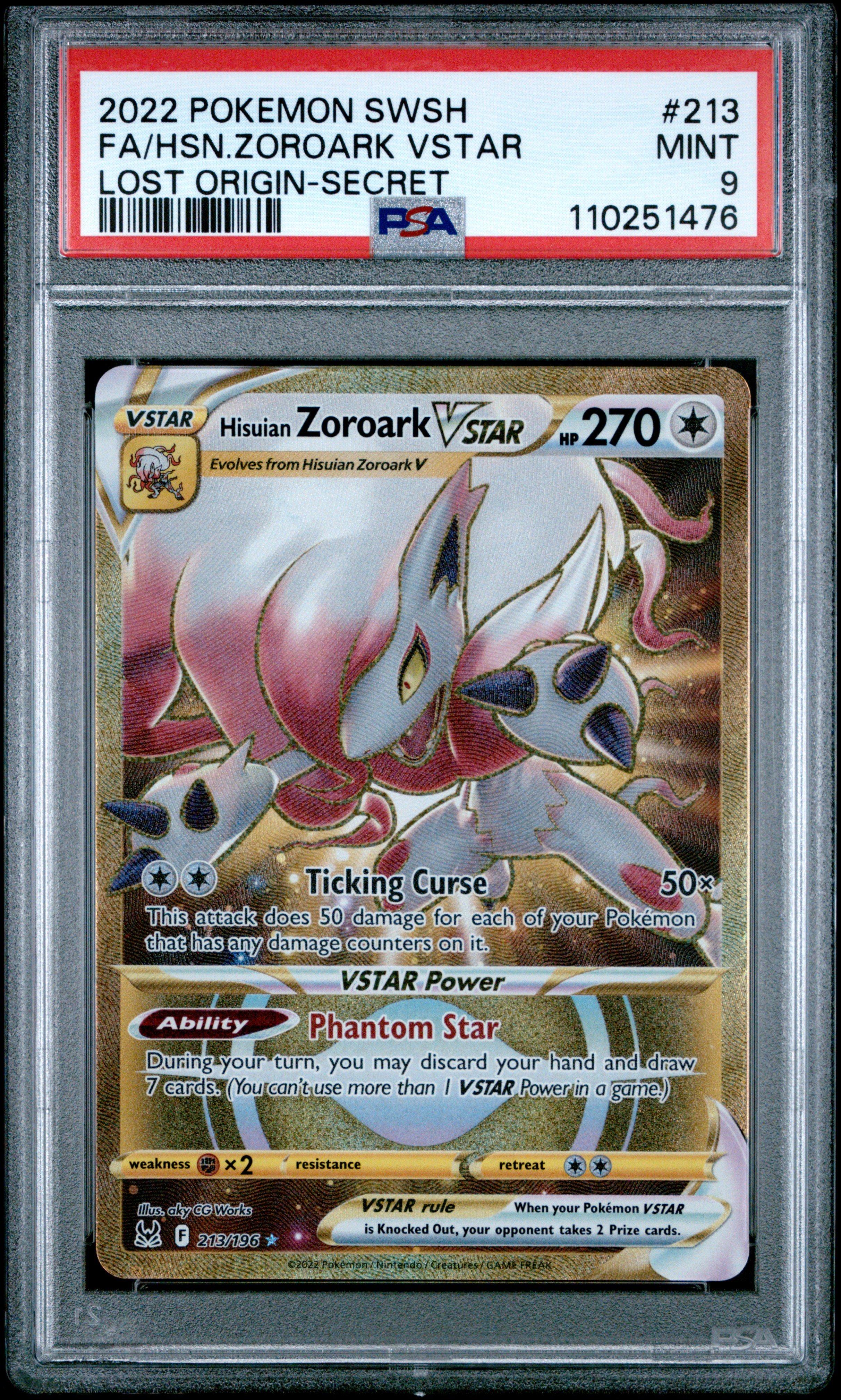 2022 Pokemon Sword & Shield Lost Origin 213 Full Art/hisuian