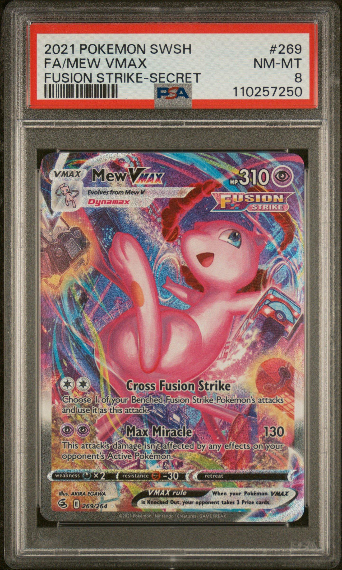 2021 Pokemon Sword & Shield Fusion Strike 269 Full Art/mew Vmax