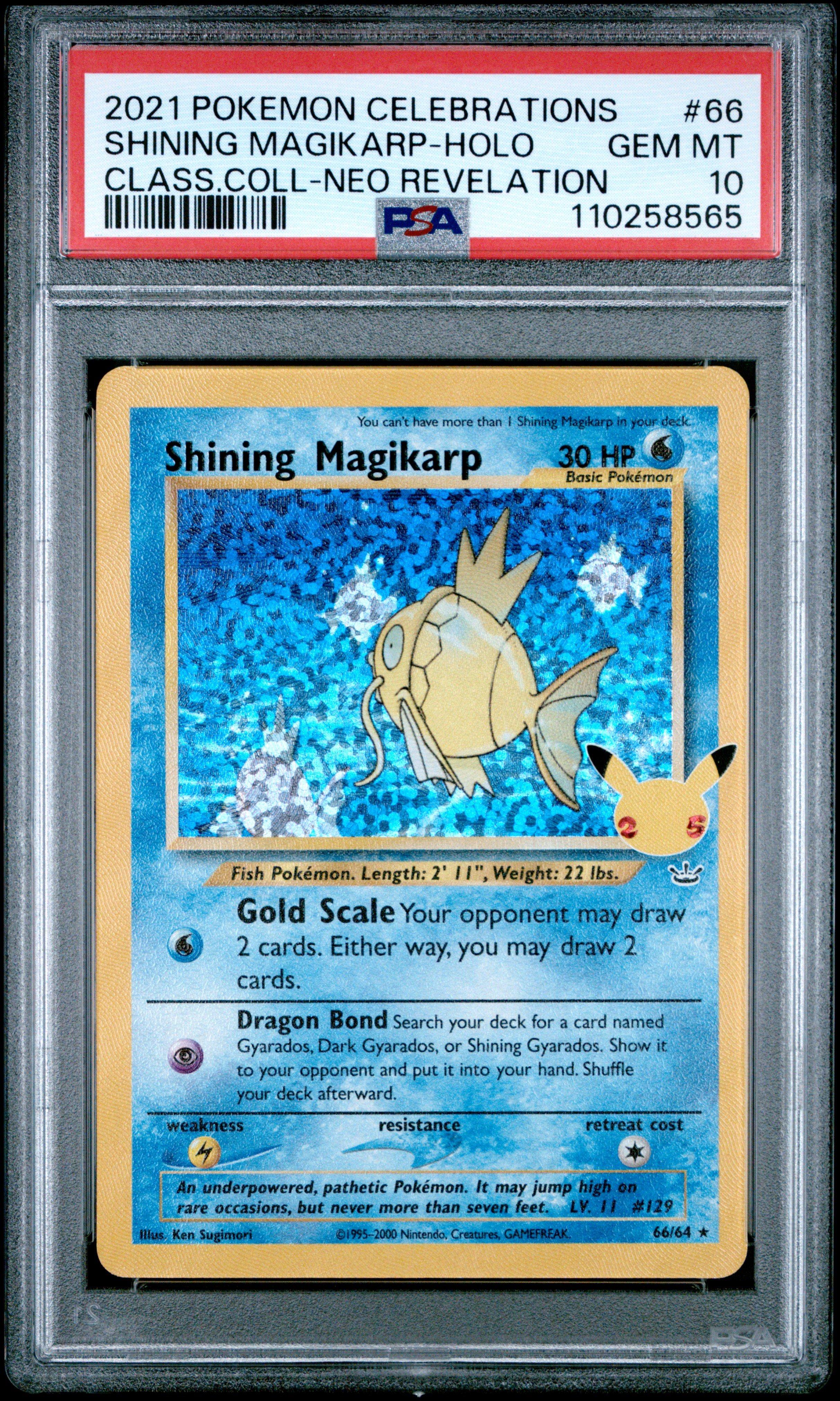 2021 Pokemon Celebrations Classic Collection 66 Shining Magikarp