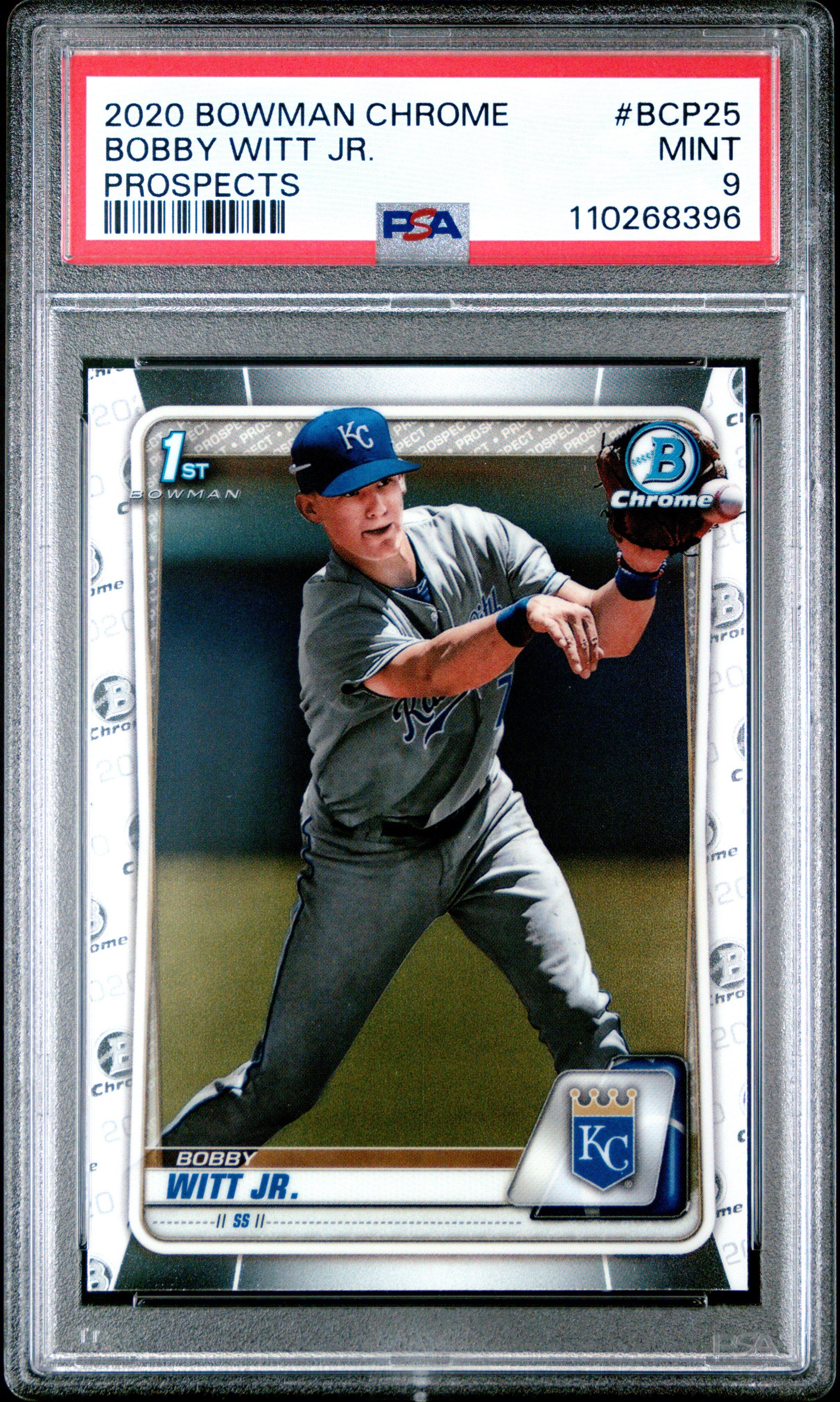 2020 Bowman Chrome Prospects Bcp25 Bobby Witt Jr. PSA