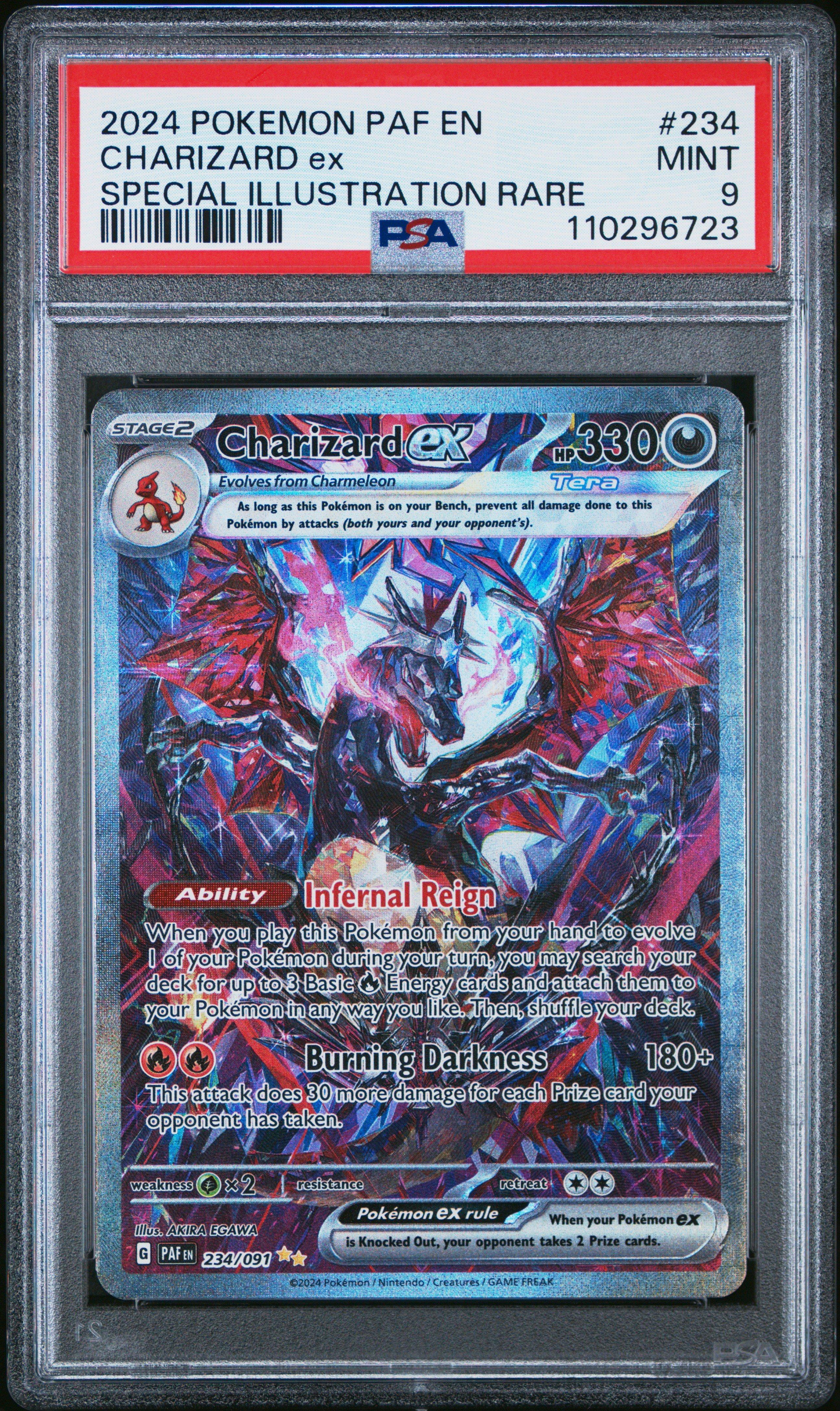 2024 Pokemon Paf En-paldean Fates 234 Charizard Ex Special