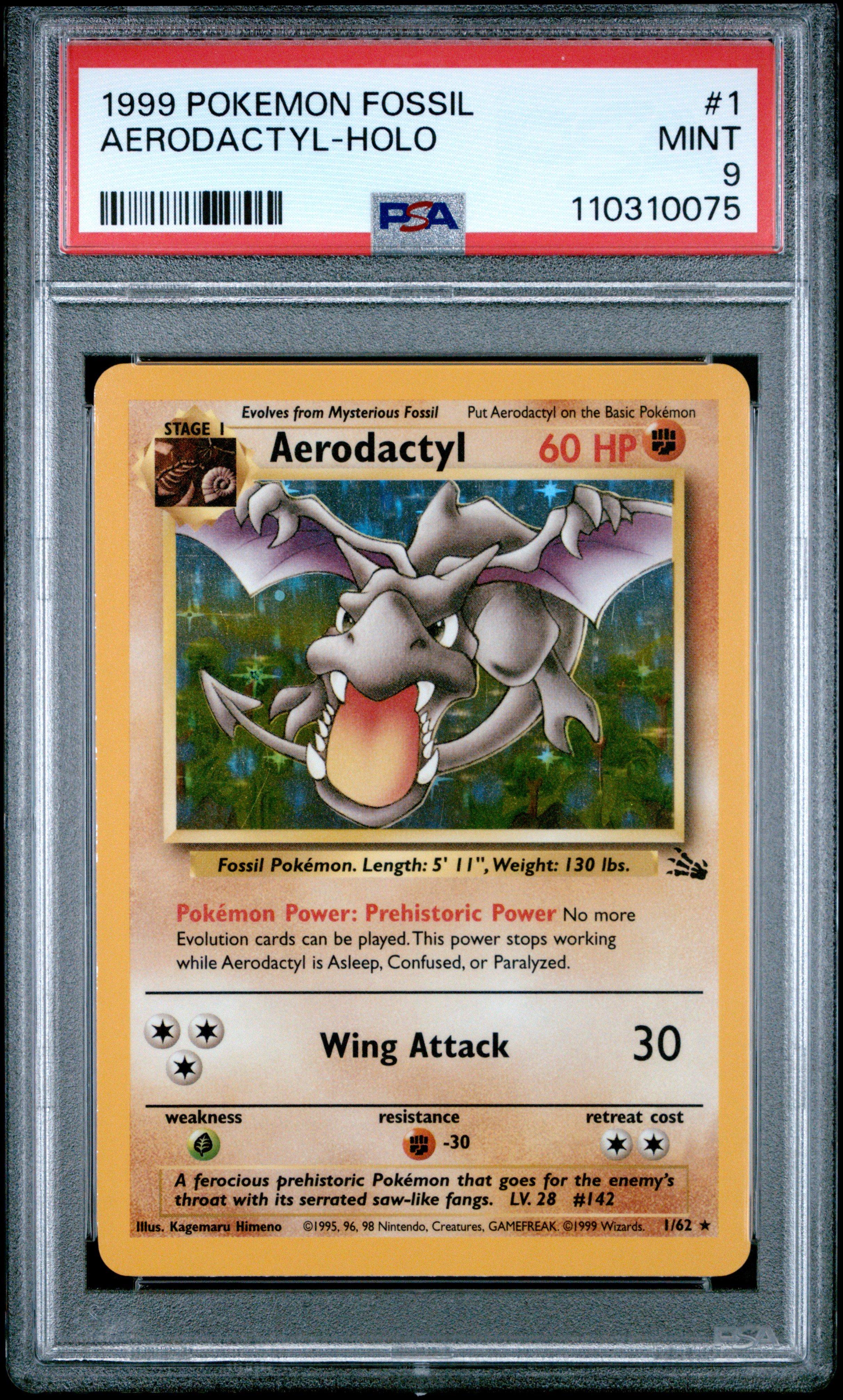 1999 Pokemon Fossil 1 Aerodactyl-holo PSA 9 Graded Card | GameStop
