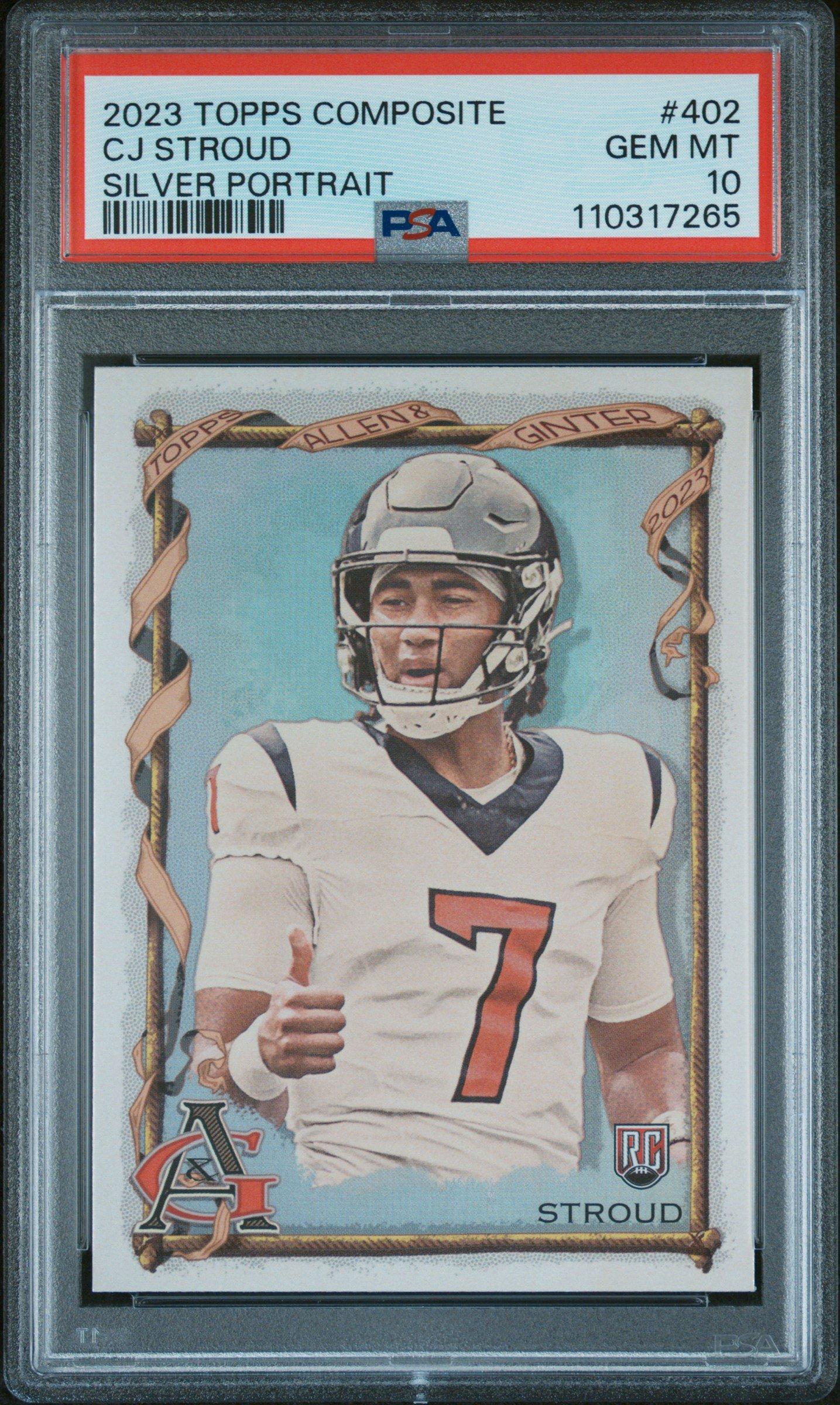 2023 Topps Composite 402 Cj Stroud Silver Portrait PSA 10