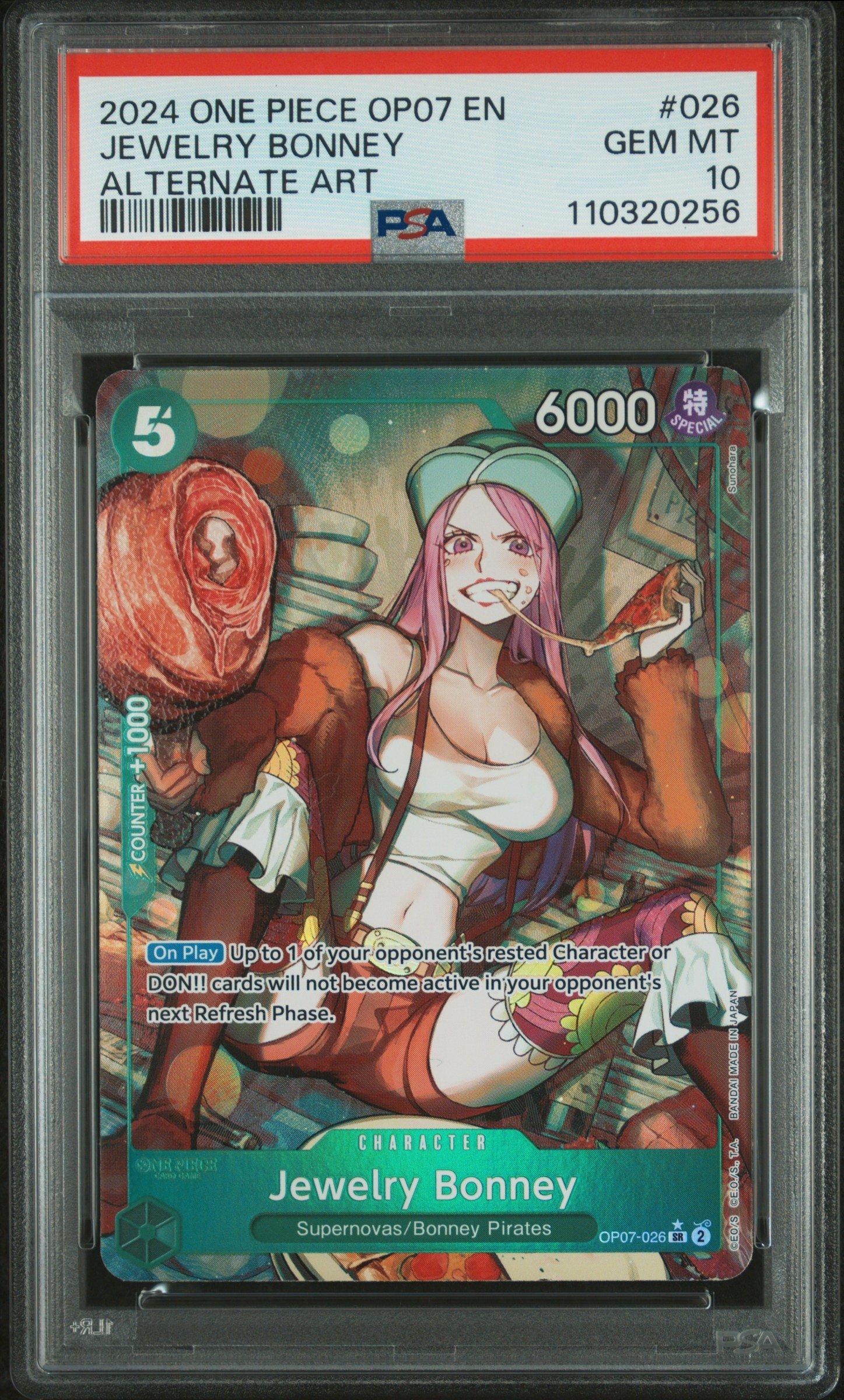 2024 One Piece Op07-500 Years In The Future 026 Jewelry Bonney Alternate Art PSA 10