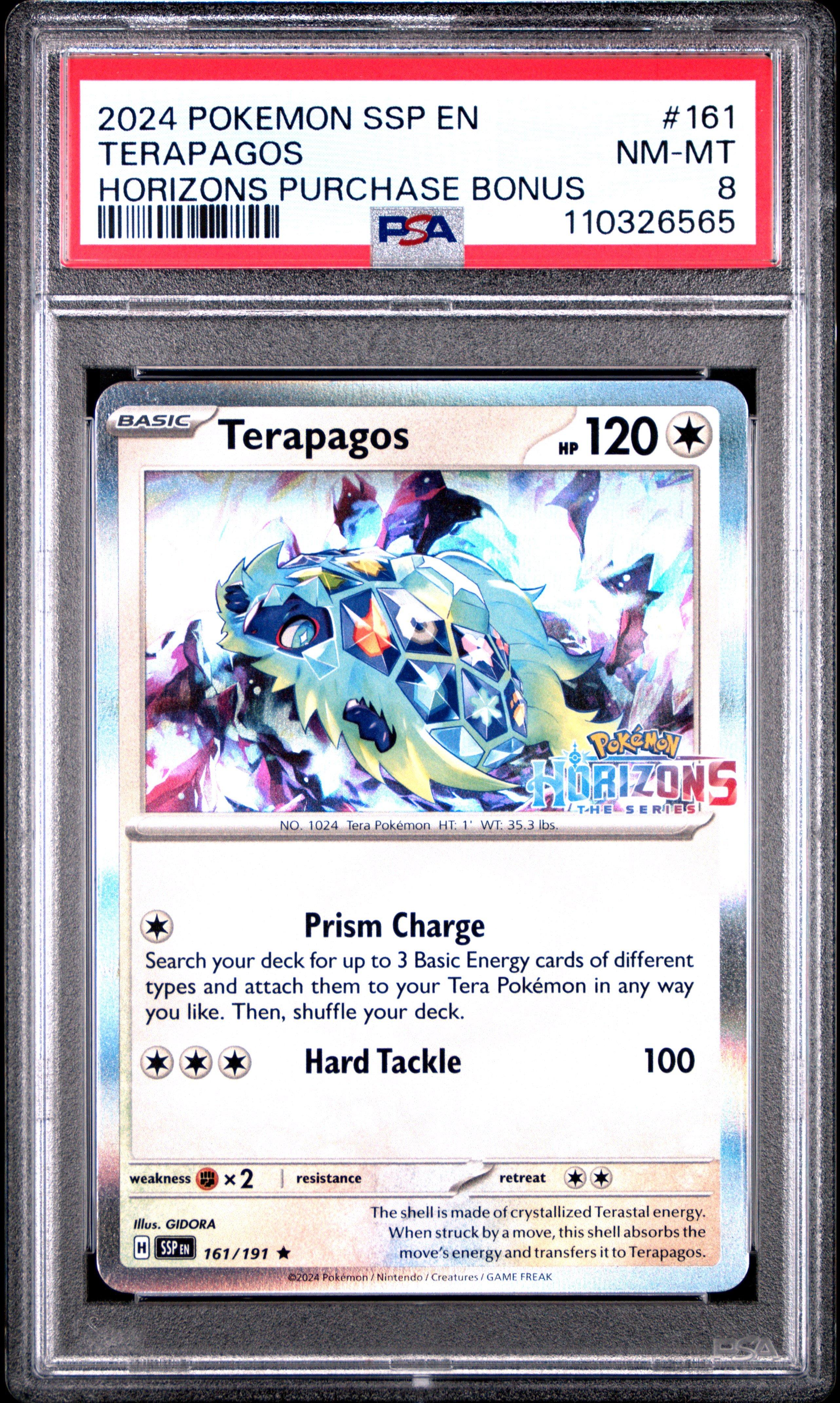 2024 Pokemon Ssp En-surging Sparks 161 Terapagos Pokemon Horizons
